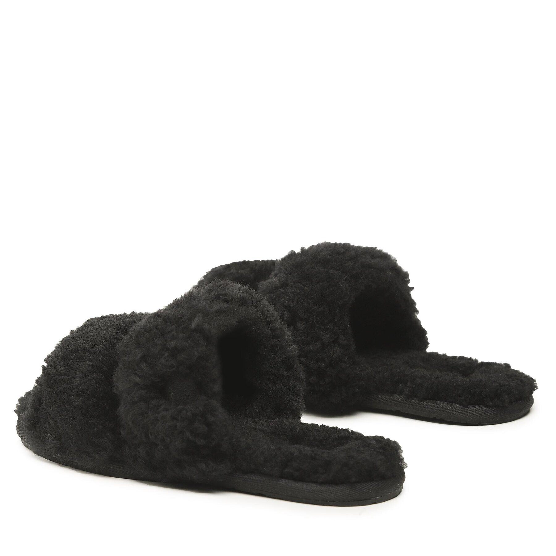 Ugg Пантофи W Maxi Curly Scuffetta 1130837 Черен - Pepit.bg