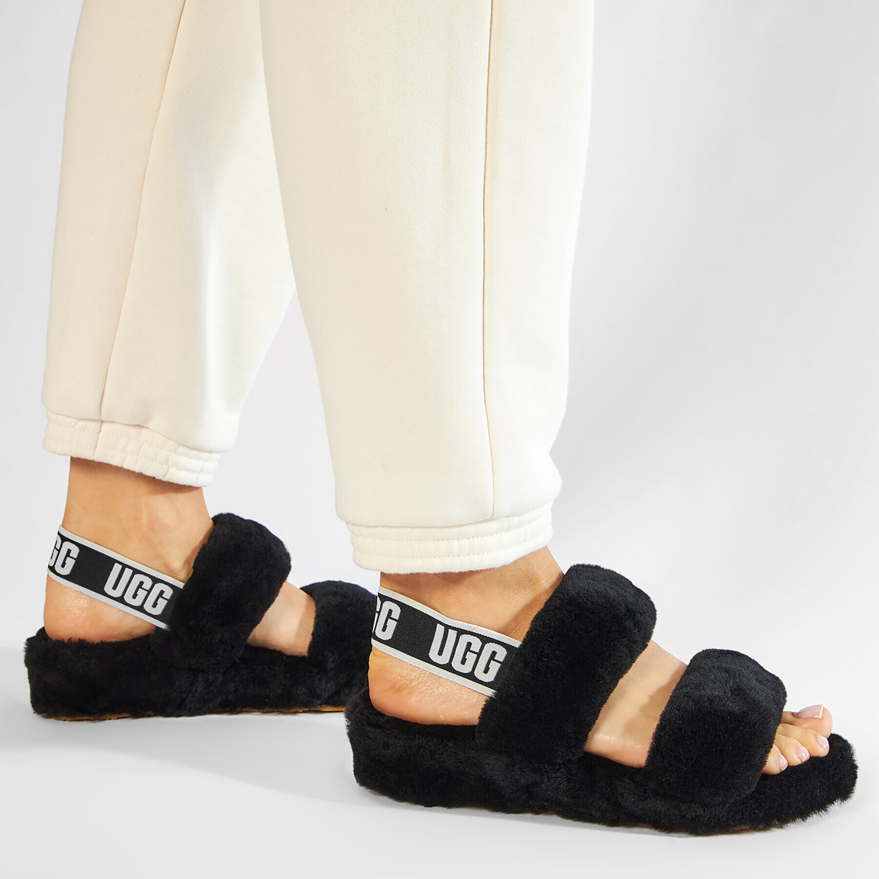 Ugg Пантофи W Oh Yeah 1107953 Черен - Pepit.bg