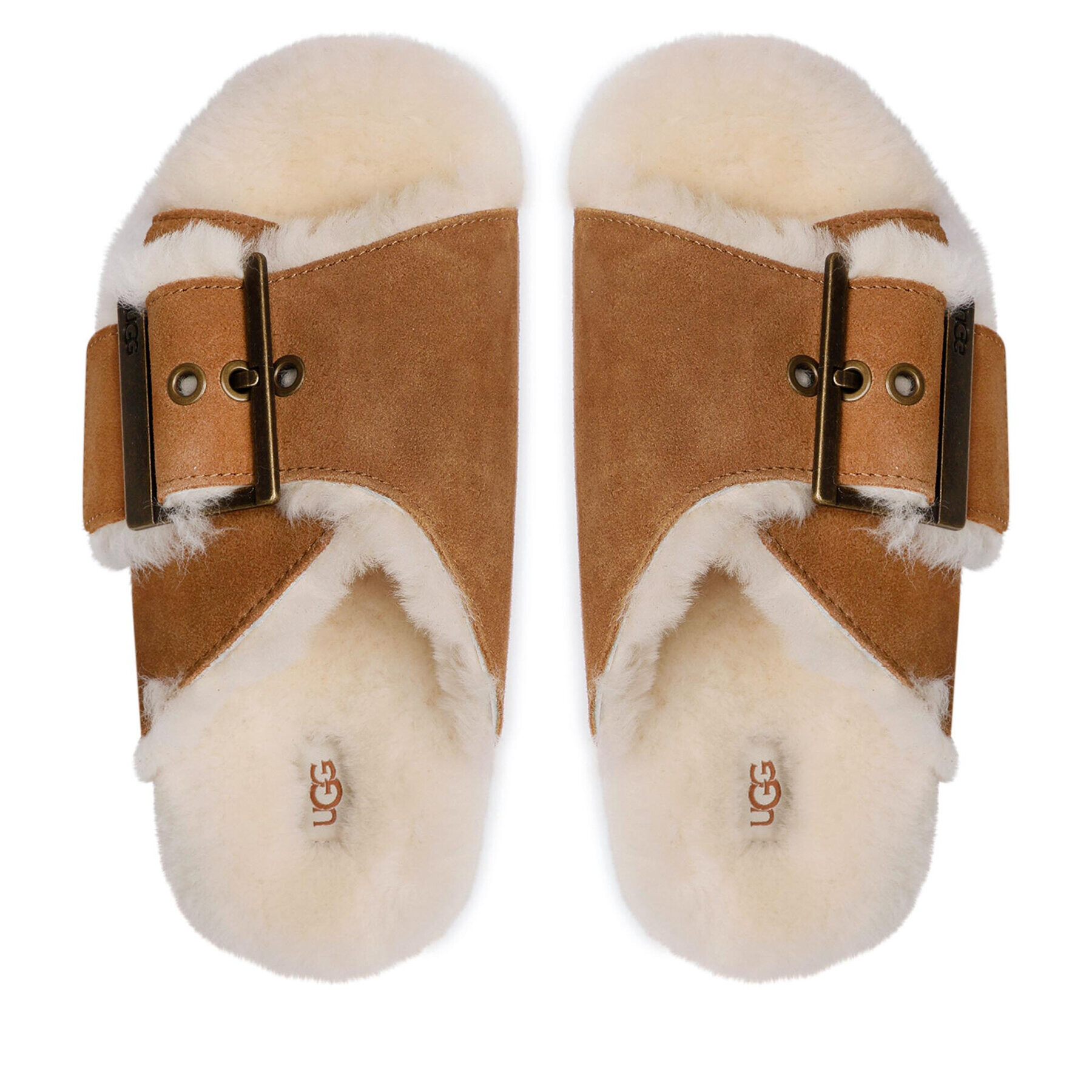 Ugg Пантофи W Outslide Buckle 1125048 Кафяв - Pepit.bg