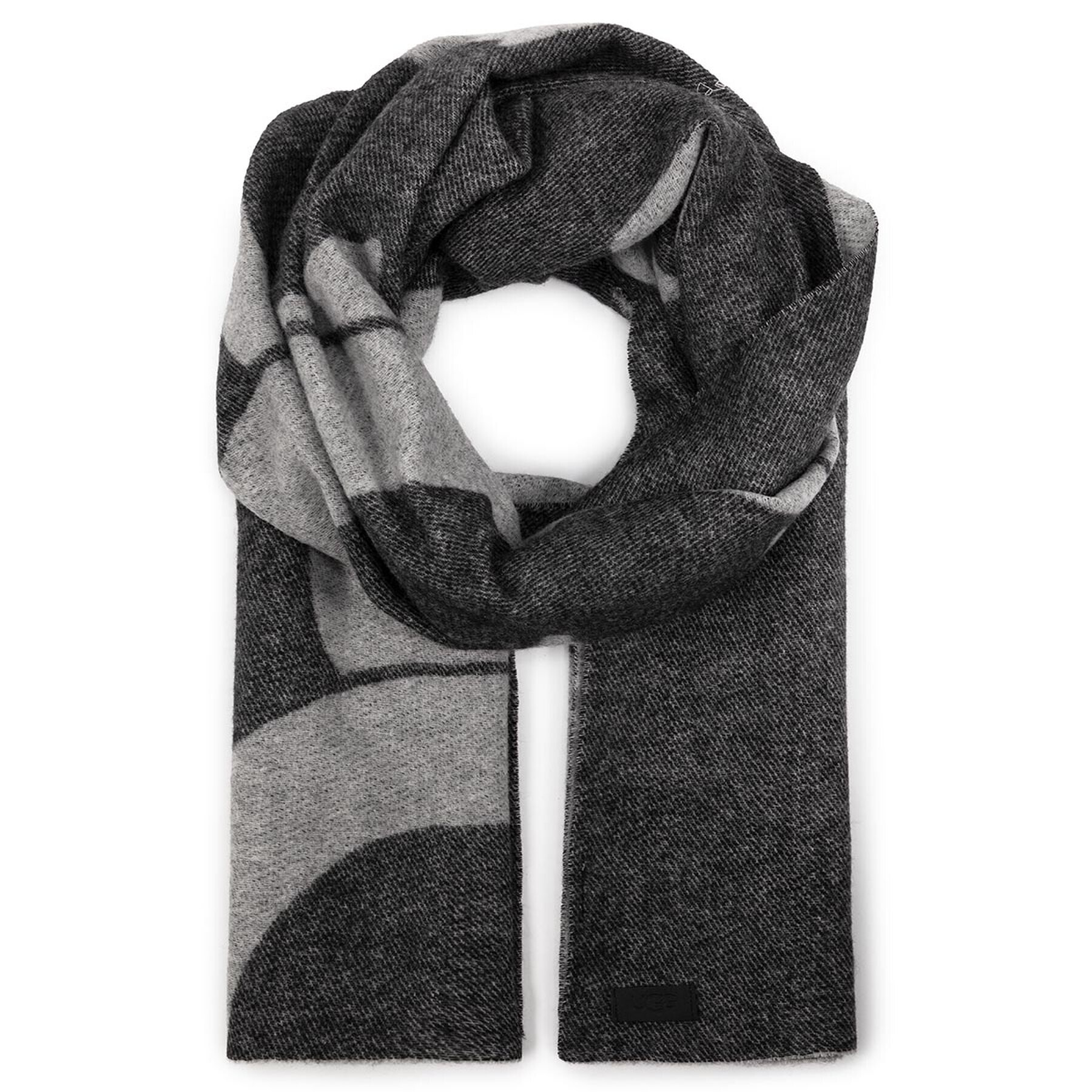 Ugg Шал W Woven Logo Scarf 18769 Сив - Pepit.bg