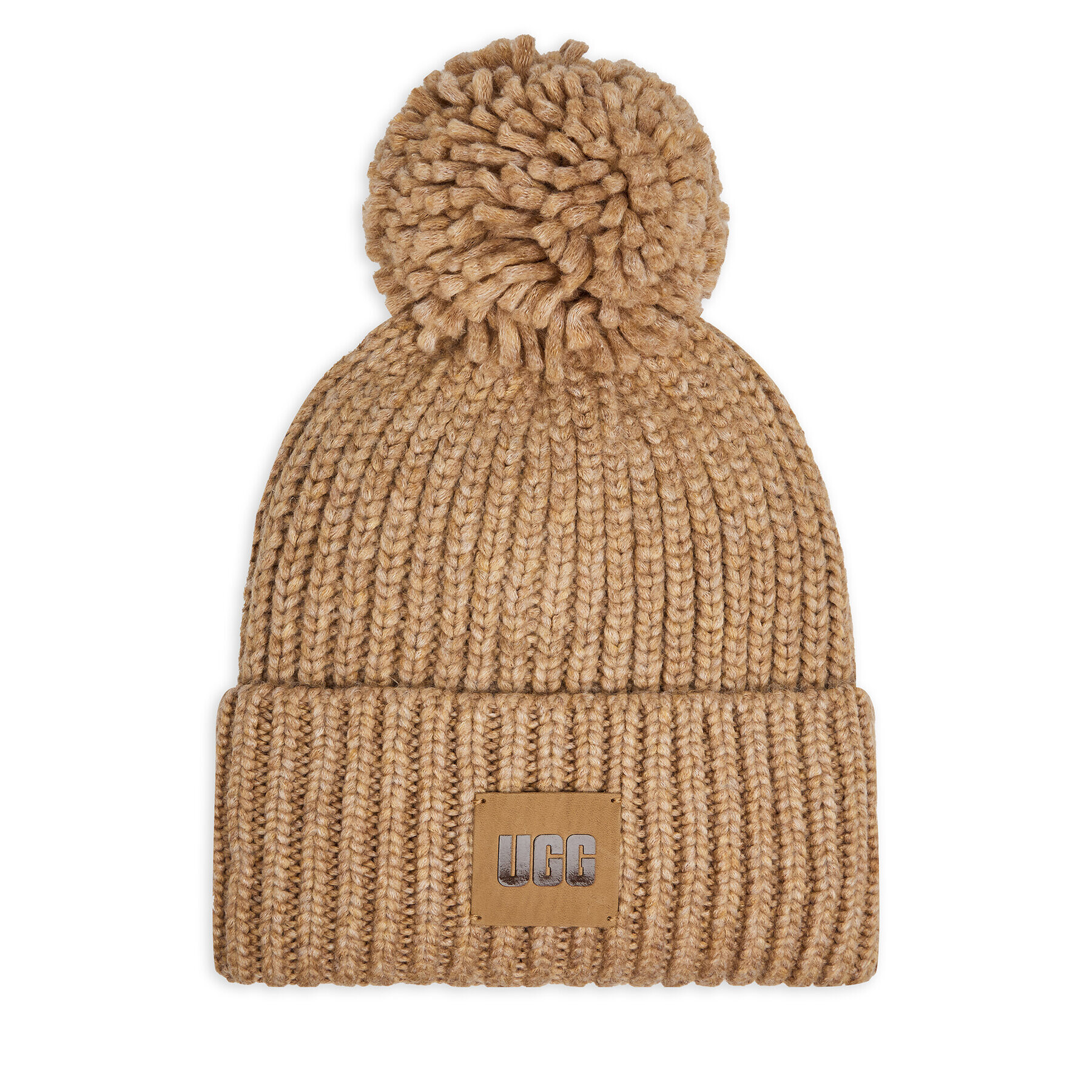 Ugg Шапка Chunky Rib Knit Beanie W Pom 20165 Бежов - Pepit.bg