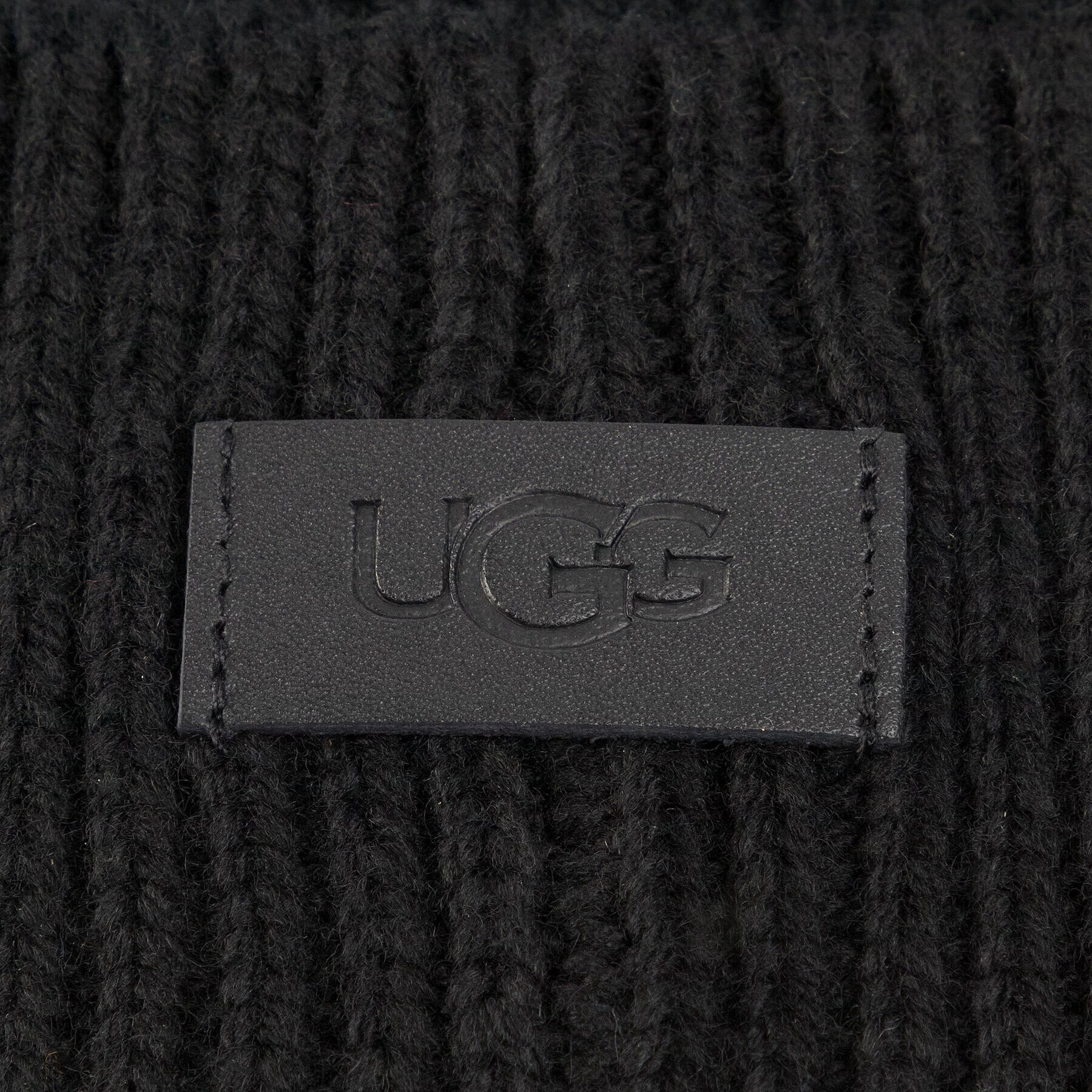 Ugg Шапка M Wide Cuff Rib Hat 18774 Черен - Pepit.bg