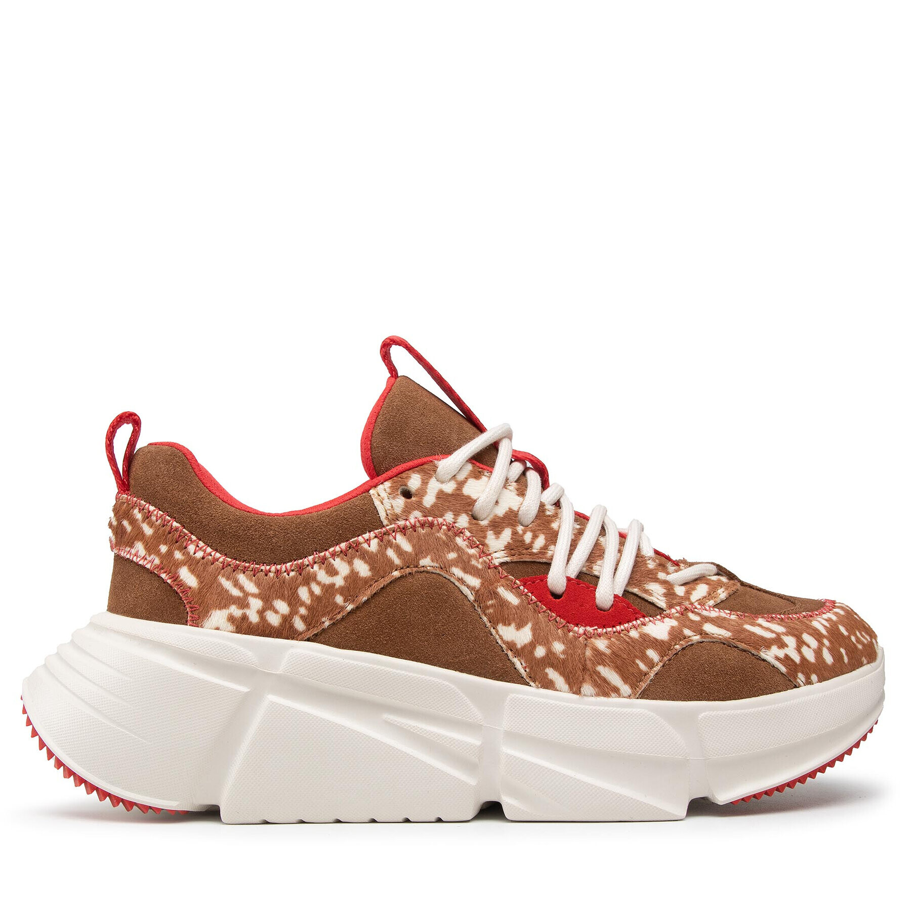 Ugg Сникърси W Calle Lace Speckled 1123931 Кафяв - Pepit.bg