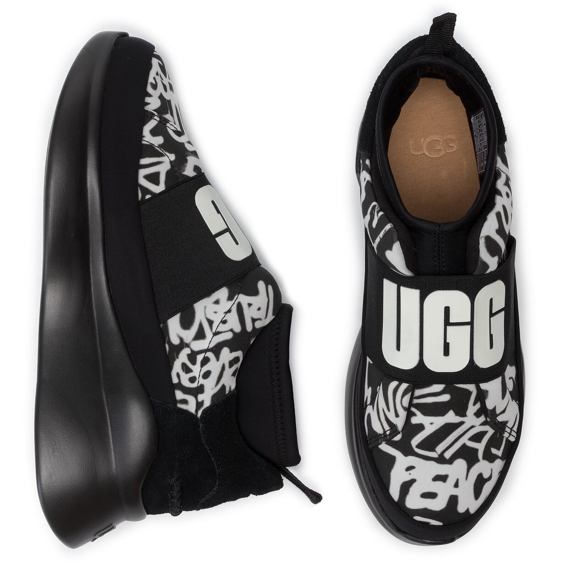 Ugg Сникърси W Neutra Sneaker Graffiti Pop 1106737 Черен - Pepit.bg