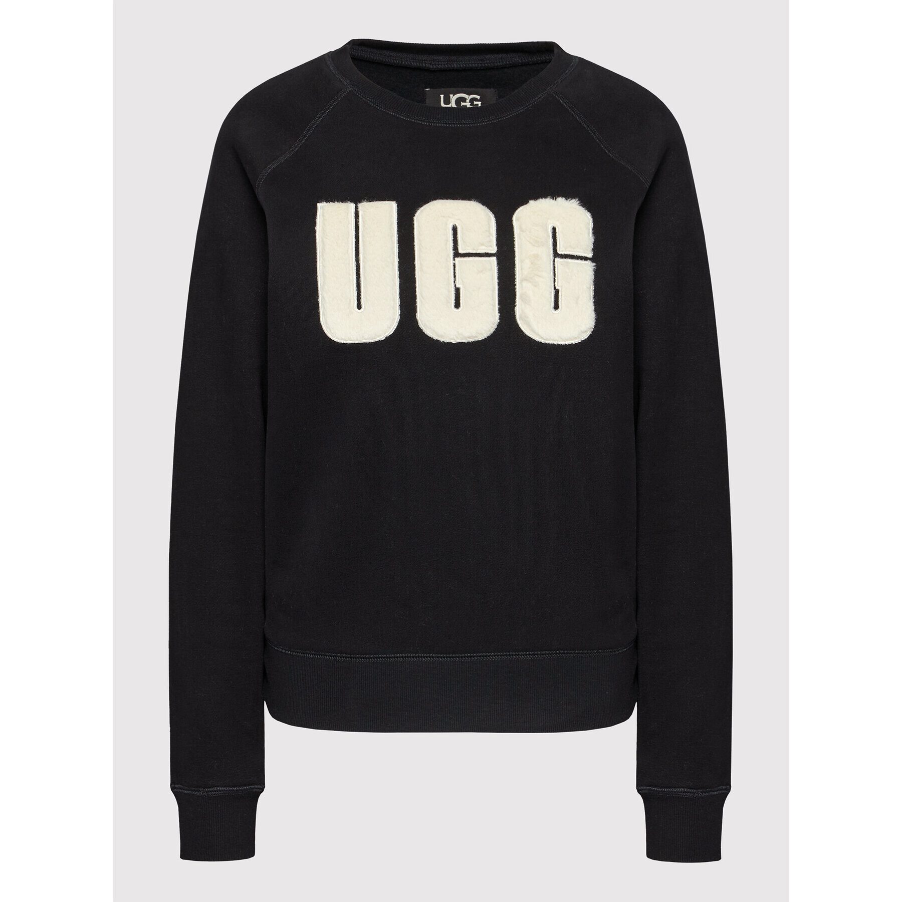 Ugg Суитшърт Madeline Fuzzy Logo 1123718 Черен Regular Fit - Pepit.bg