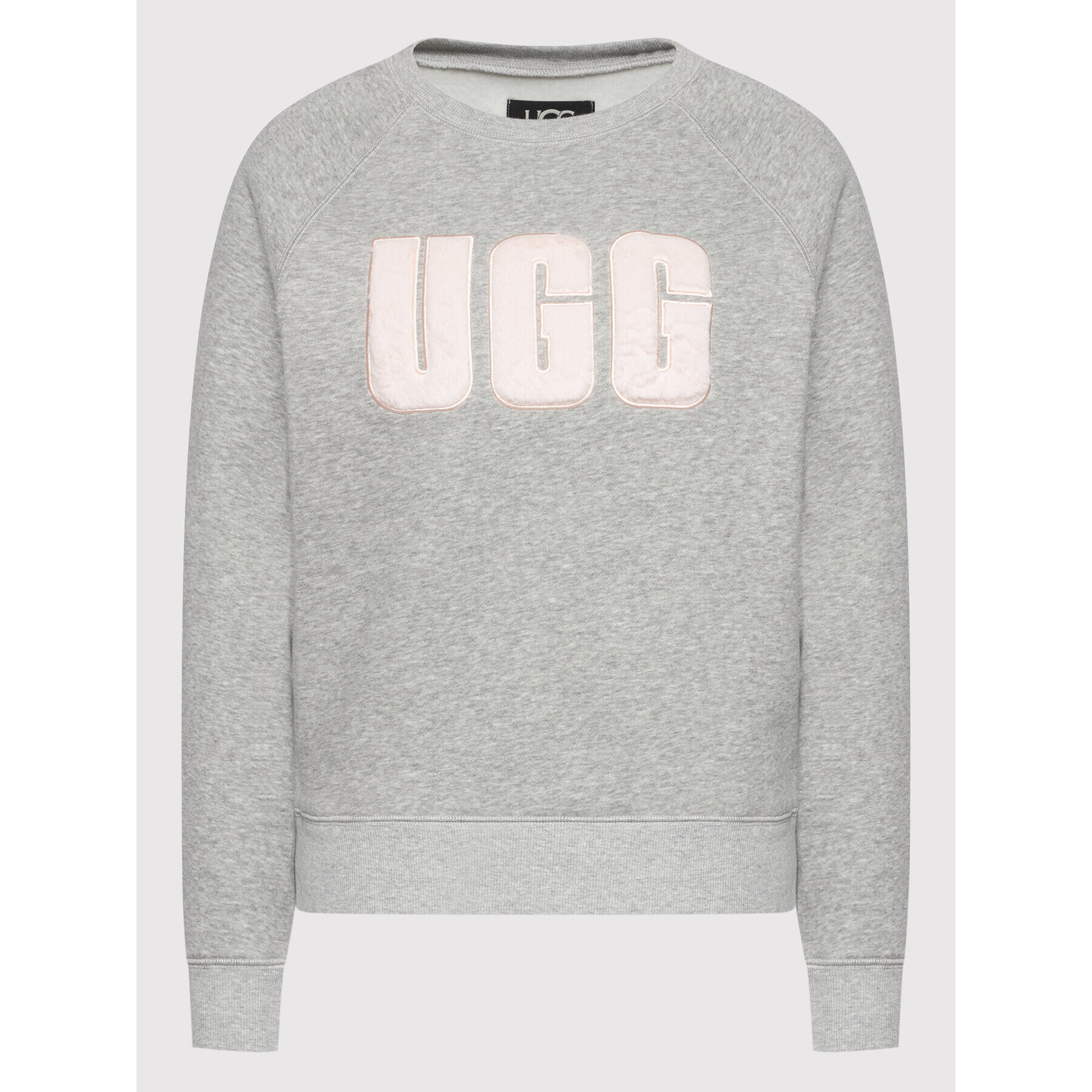 Ugg Суитшърт Madeline Fuzzy Logo 1123718 Сив Regular Fit - Pepit.bg