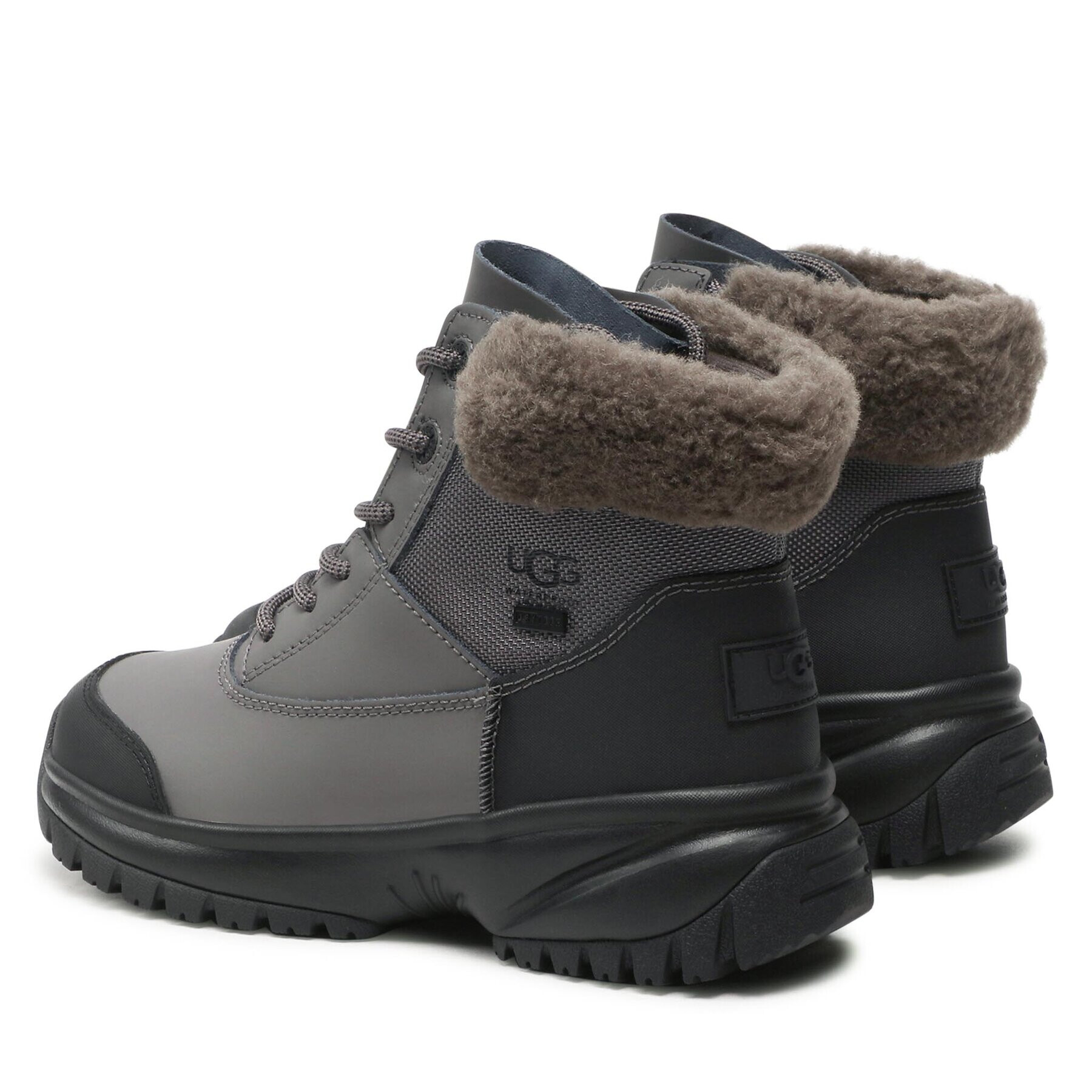 Ugg Туристически oбувки W Yose Fluff V2 1130901 Сив - Pepit.bg