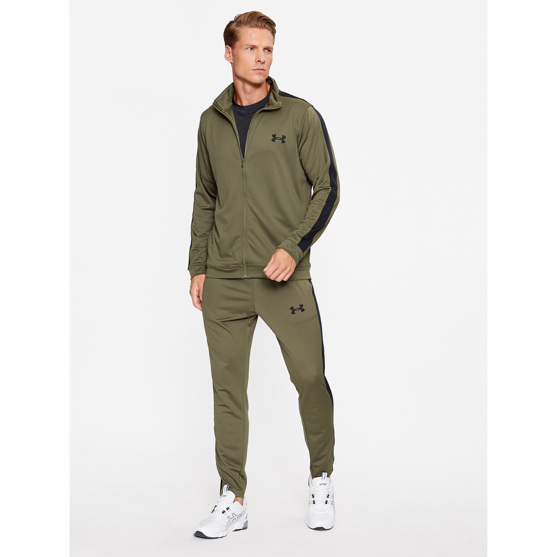 Under Armour Анцуг Ua Knit Track Suit 1357139 Каки Fitted Fit - Pepit.bg