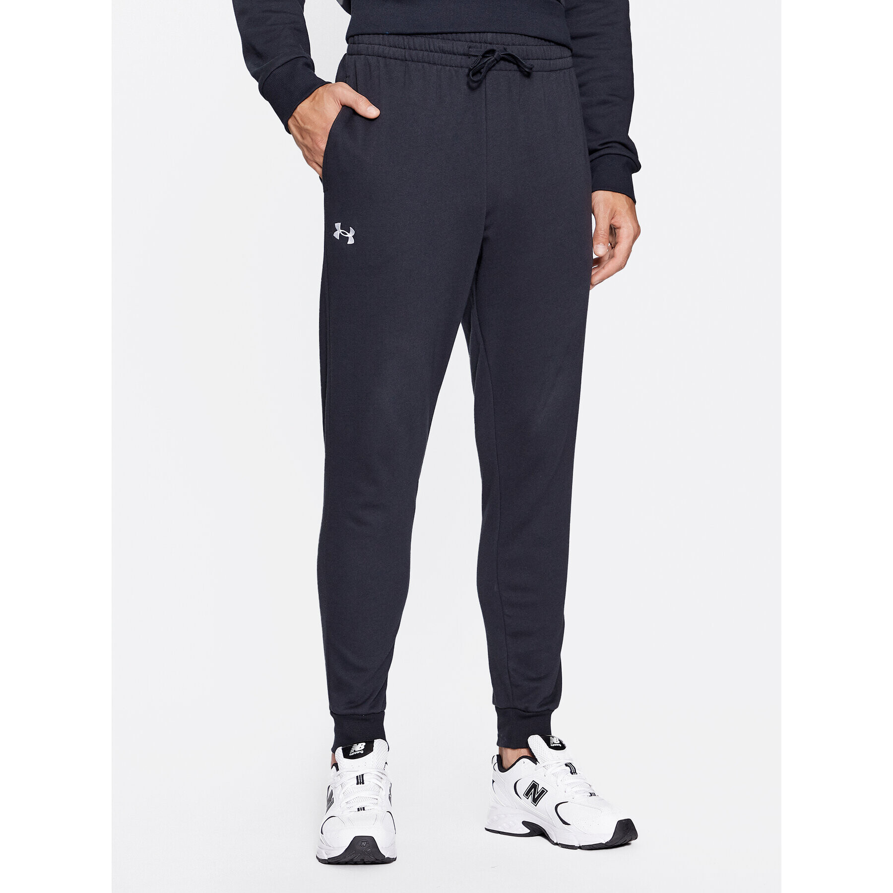 Under Armour Долнище анцуг Ua Rival Fleece Joggers 1379774 Черен Loose Fit - Pepit.bg