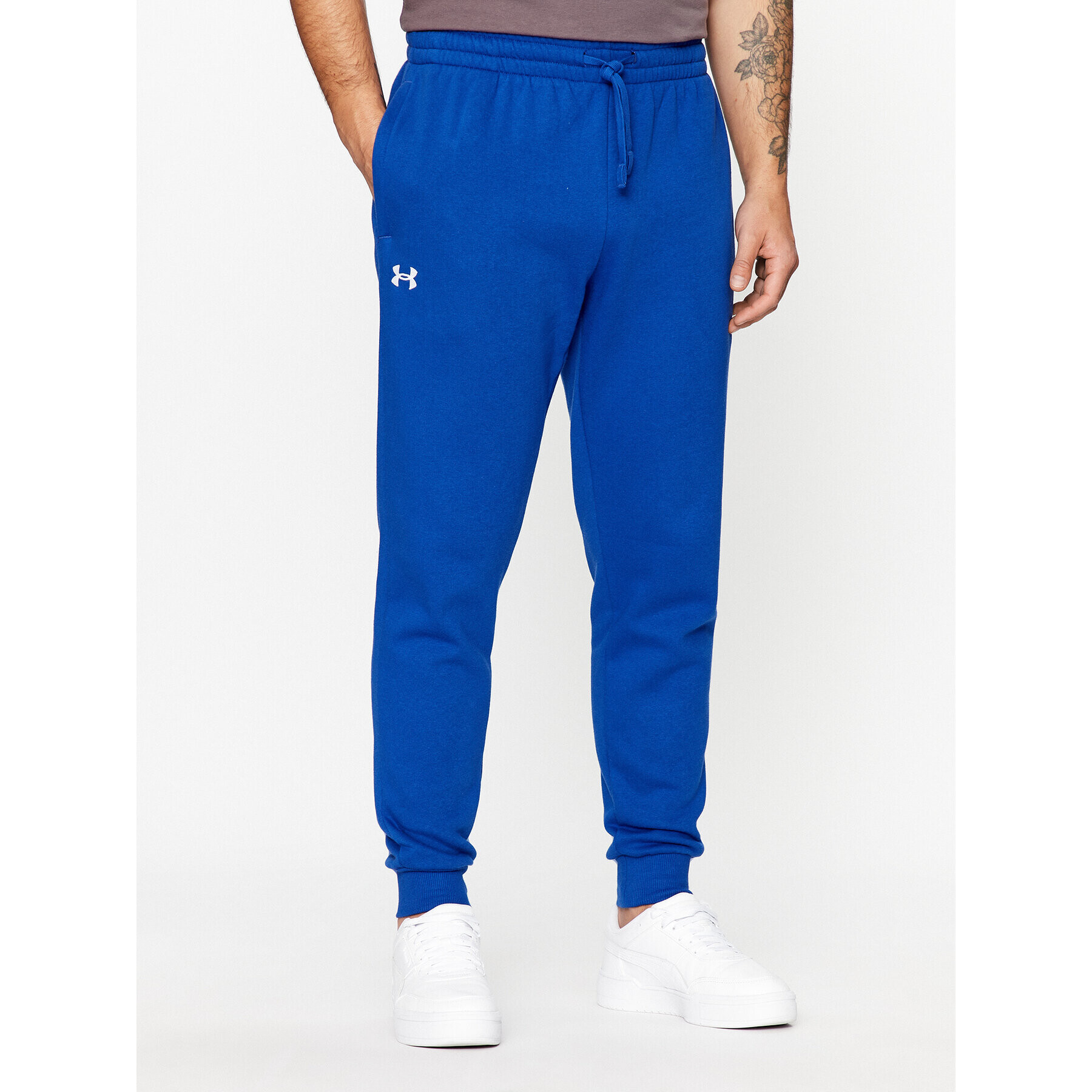 Under Armour Долнище анцуг Ua Rival Fleece Joggers 1379774 Син Loose Fit - Pepit.bg