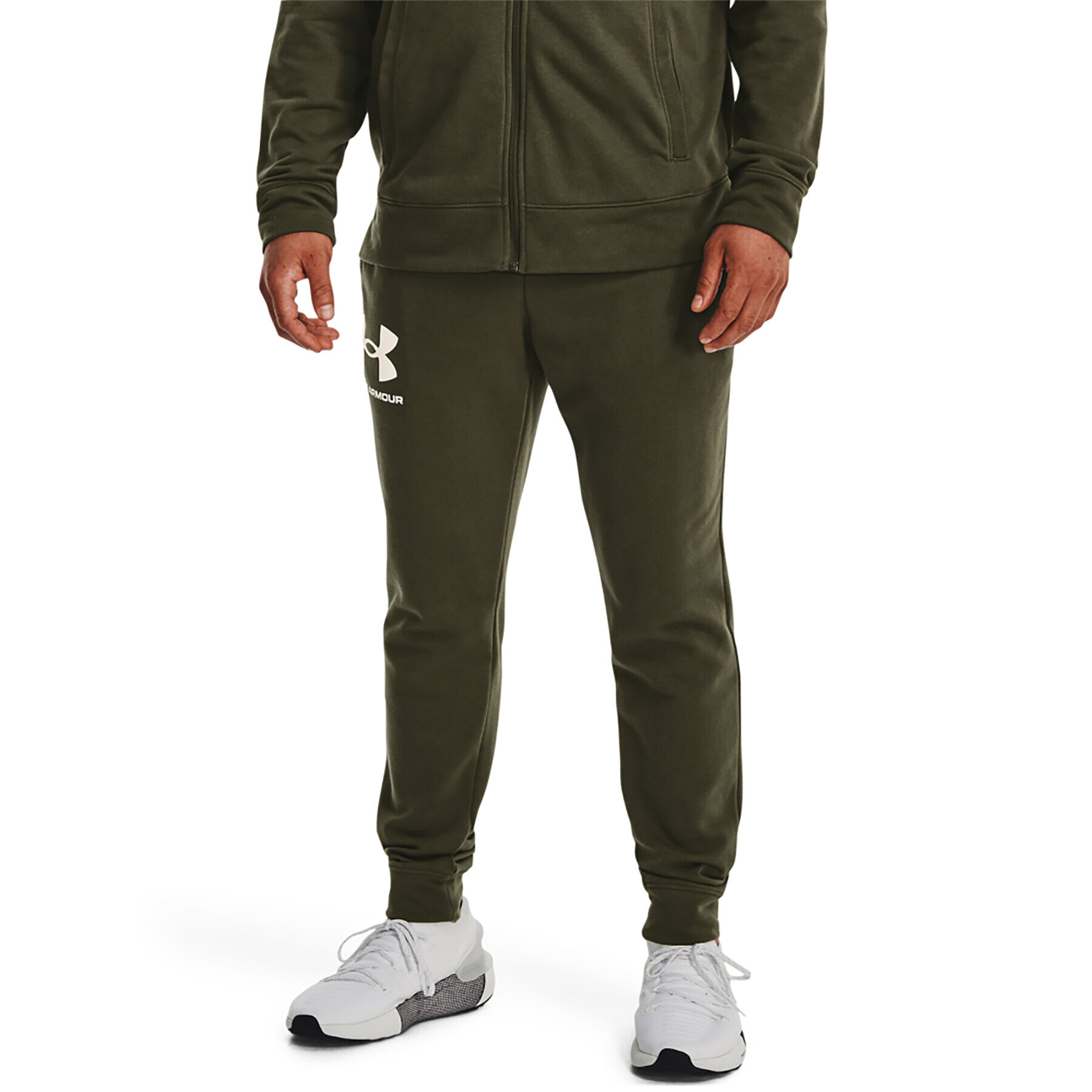 Under Armour Долнище анцуг UA Rival Terry Jogger 1361642 Каки Regular Fit - Pepit.bg