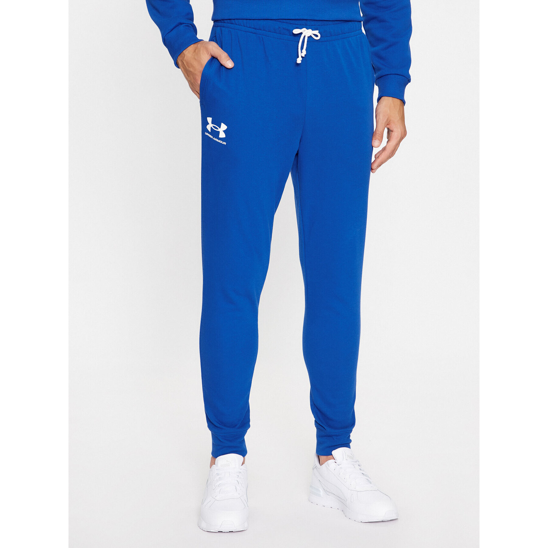 Under Armour Долнище анцуг Ua Rival Terry Jogger 1380843 Син Fitted Fit - Pepit.bg
