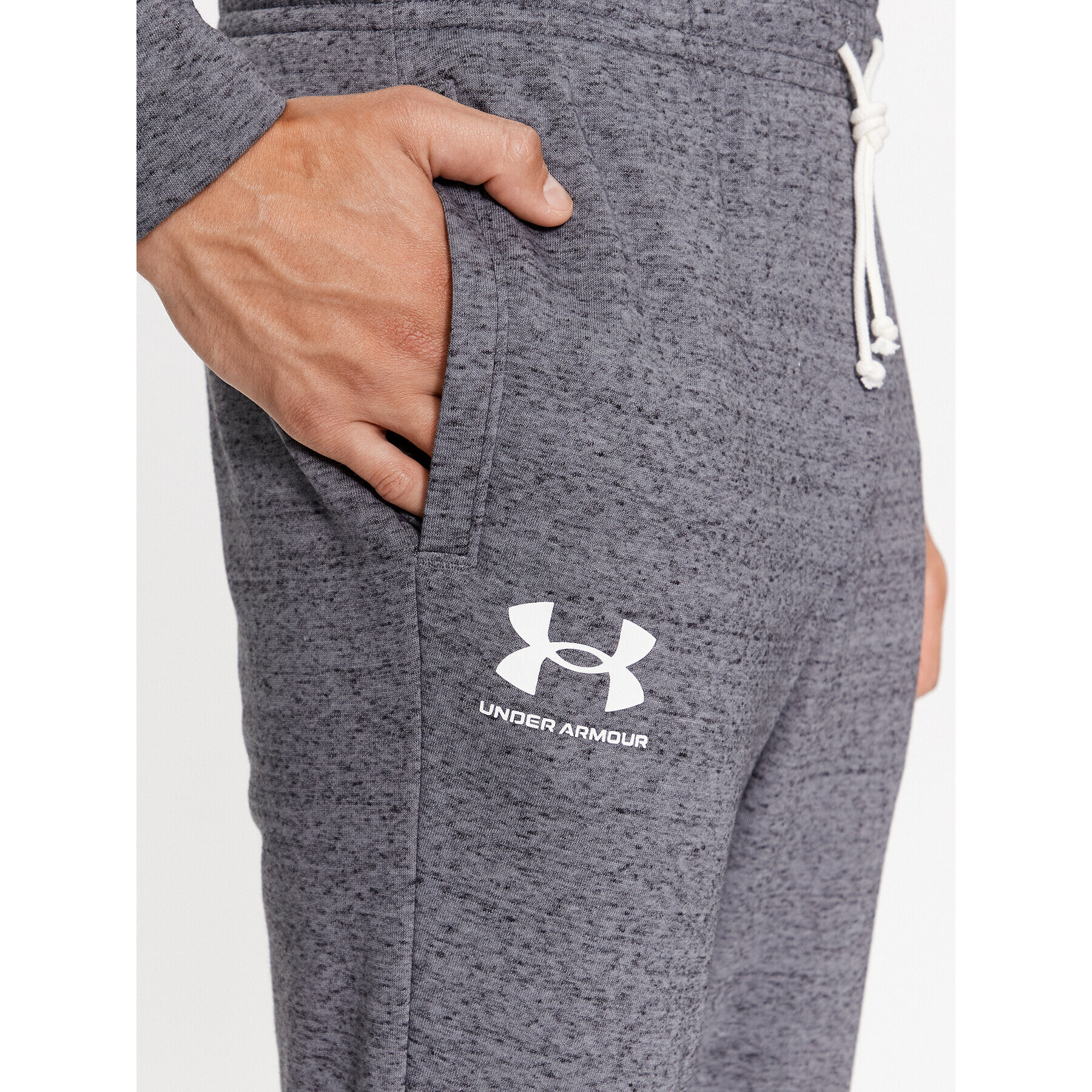Under Armour Долнище анцуг Ua Rival Terry Jogger 1380843 Сив Fitted Fit - Pepit.bg