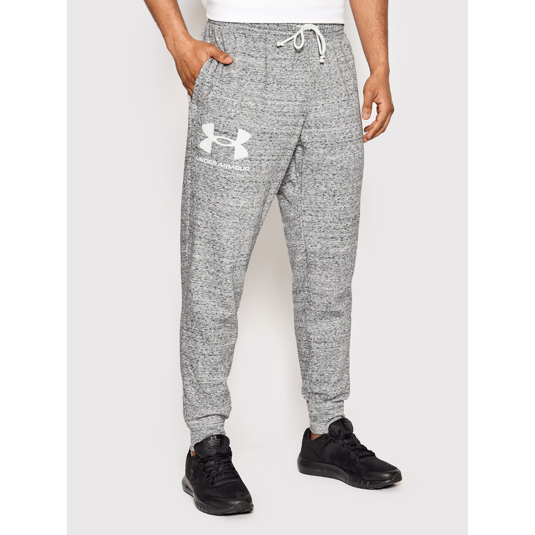 Under Armour Долнище анцуг Rival Terry 1361642 Сив Regular Fit - Pepit.bg