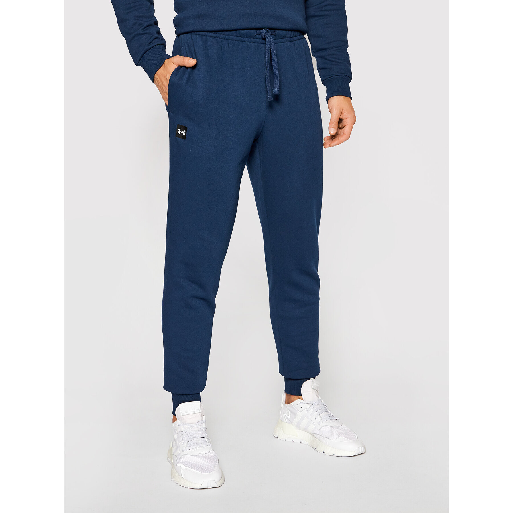 Under Armour Долнище анцуг Ua Rival Fleece 1357128 Тъмносин Loose Fit - Pepit.bg