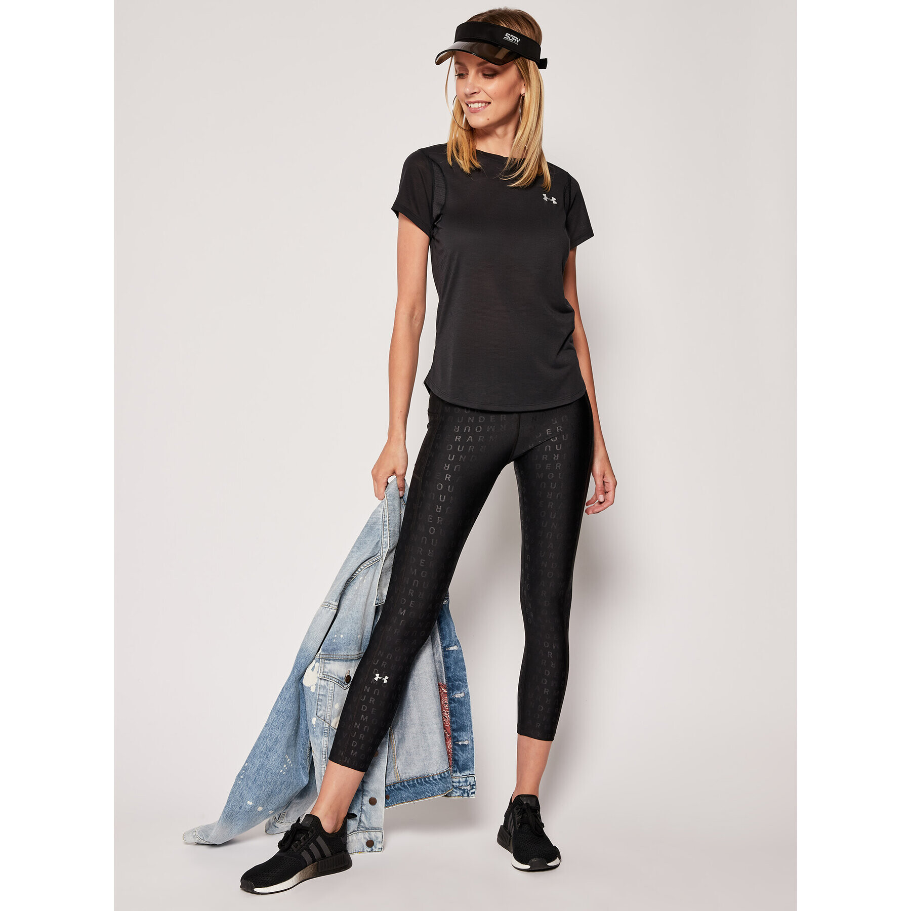 Under Armour Клин Printed Ankle 1353296 Черен Slim Fit - Pepit.bg