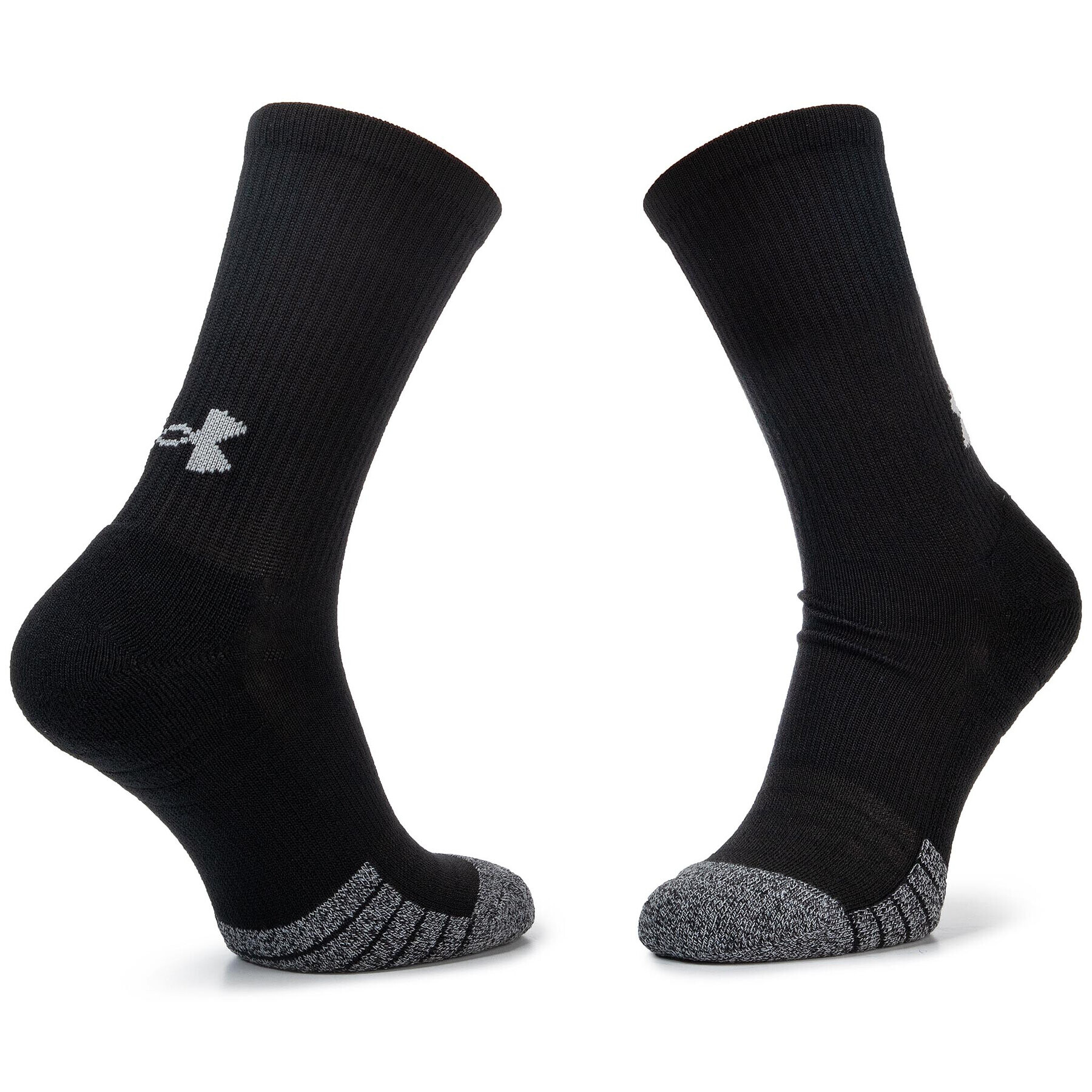 Under Armour Комплект 2 чифта дълги чорапи мъжки Crew Sock 1346751-001 Черен - Pepit.bg