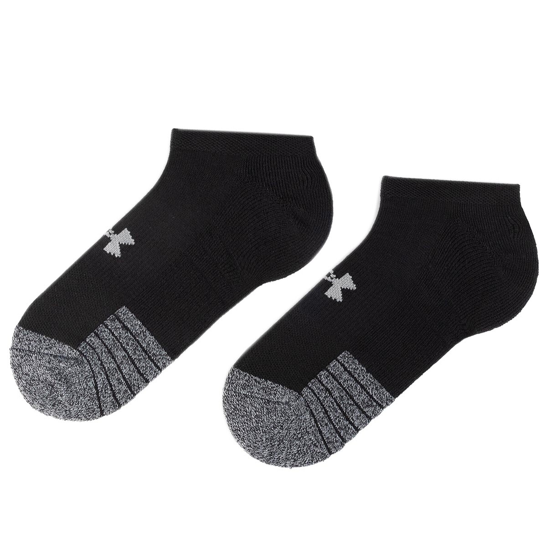 Under Armour Комплект 3 чифта къси чорапи унисекс Heatgear No Show Sock 1346755-001 Черен - Pepit.bg