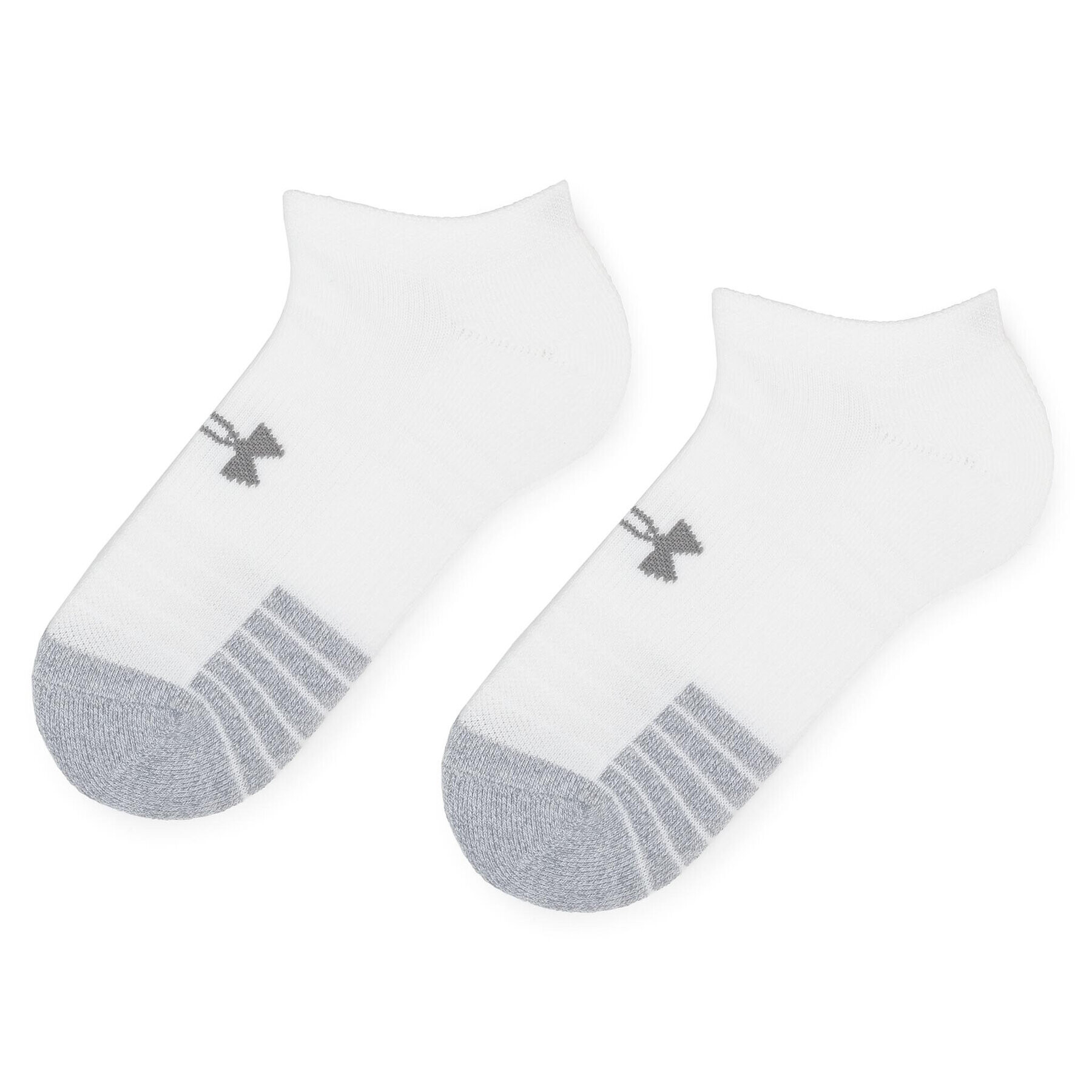 Under Armour Комплект 3 чифта къси чорапи унисекс Heatgear No Show Sock 1346755-035 Сив - Pepit.bg