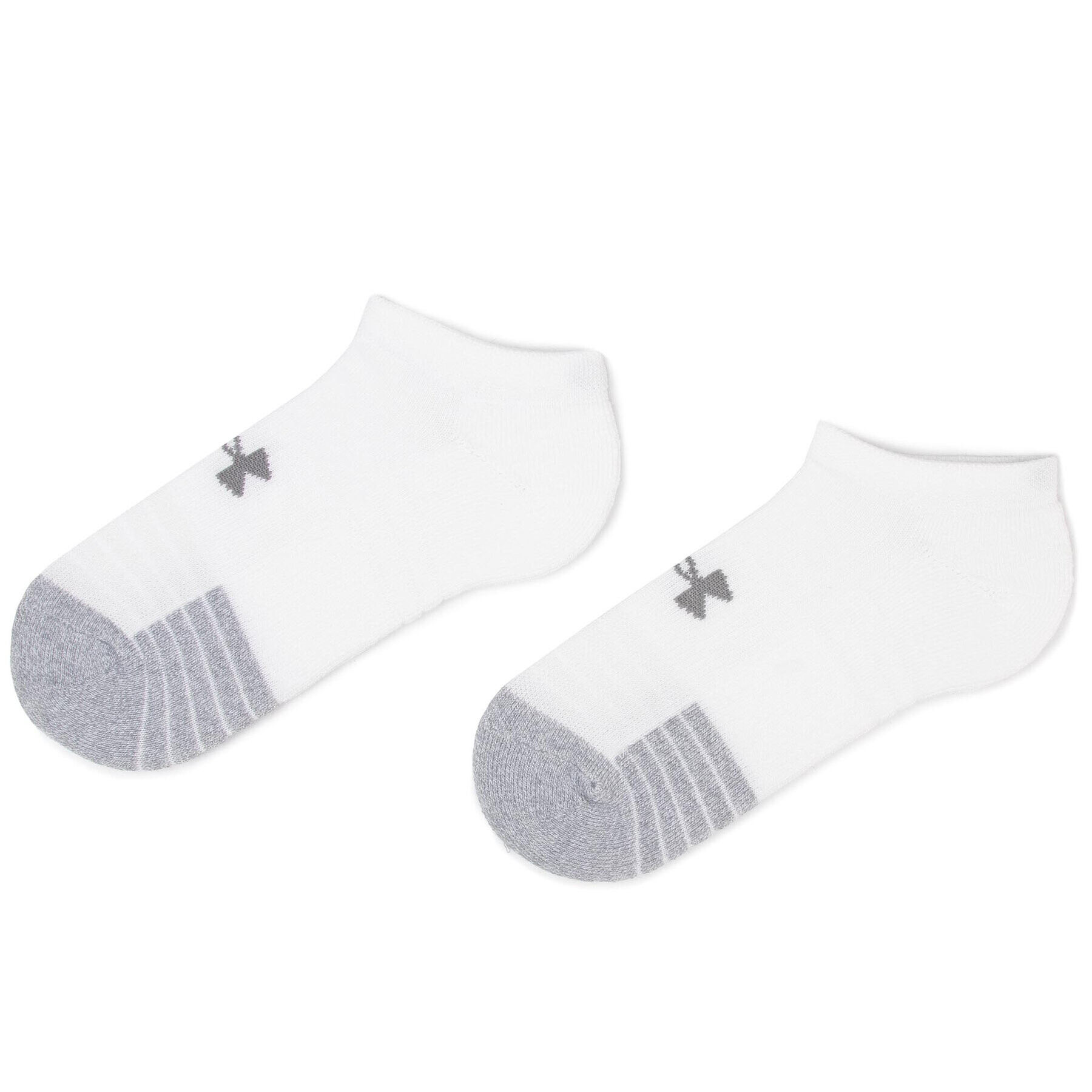 Under Armour Комплект 3 чифта къси чорапи унисекс Heatgear No Show Sock 1346755-100 Бял - Pepit.bg