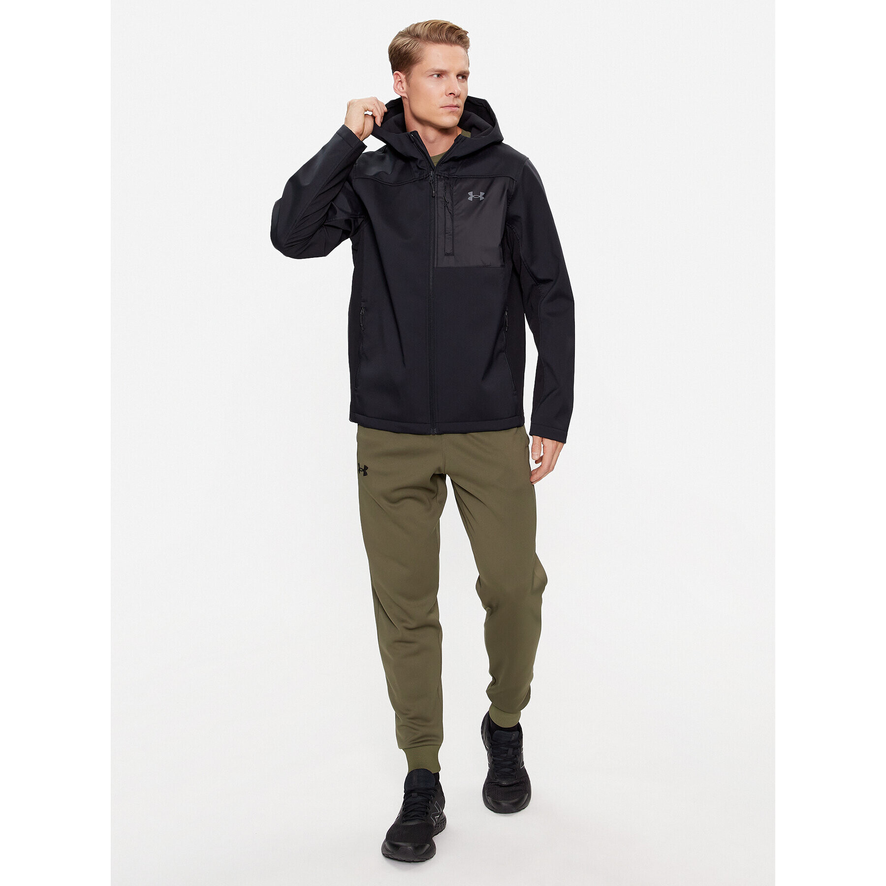 Under Armour Преходно яке Ua Strm Cgi Shld Hd 2.0 Jkt 1371587 Черен Loose Fit - Pepit.bg