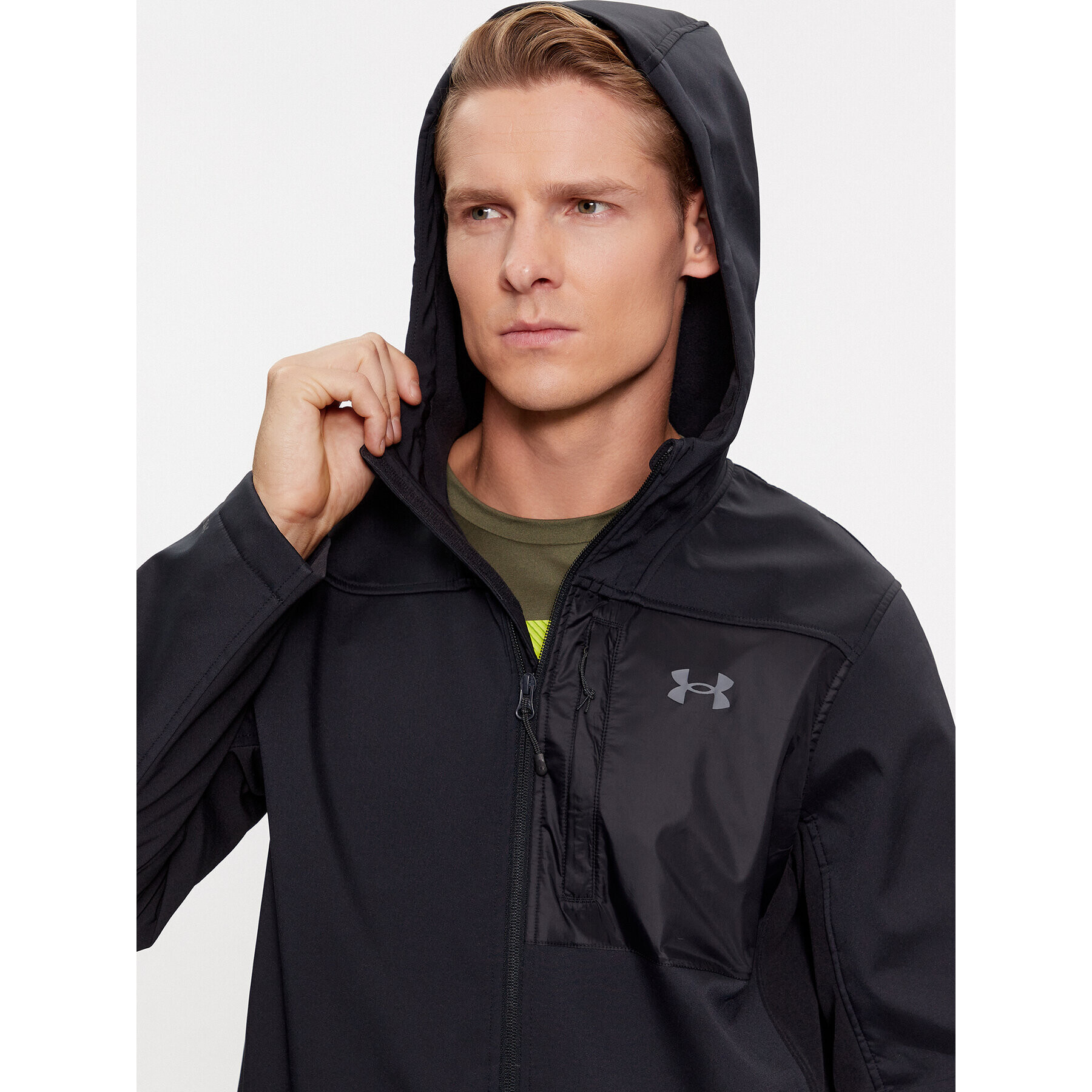 Under Armour Преходно яке Ua Strm Cgi Shld Hd 2.0 Jkt 1371587 Черен Loose Fit - Pepit.bg