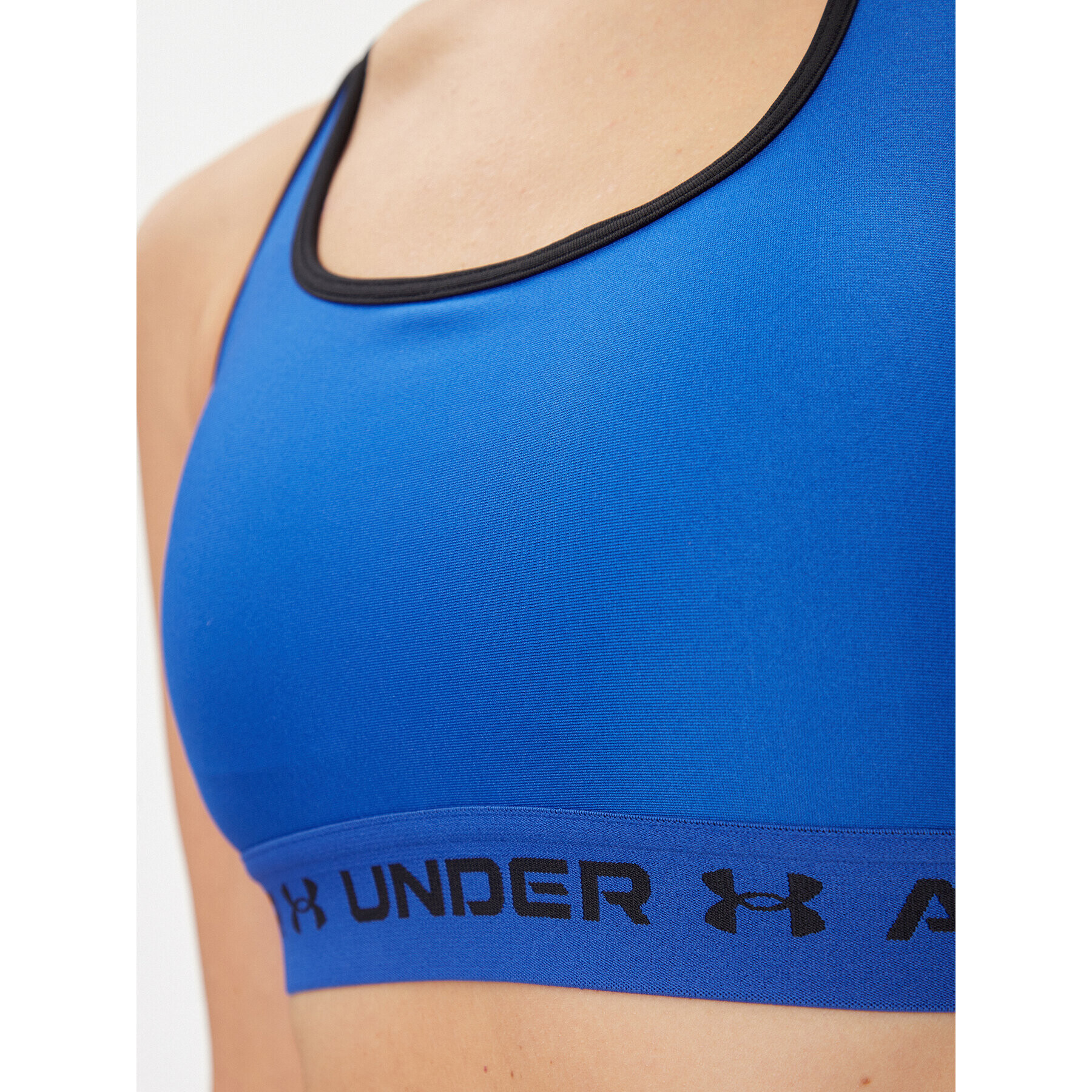 Under Armour Спортен сутиен Ua Crossback Mid Bra 1361034 Син Compression Fit - Pepit.bg