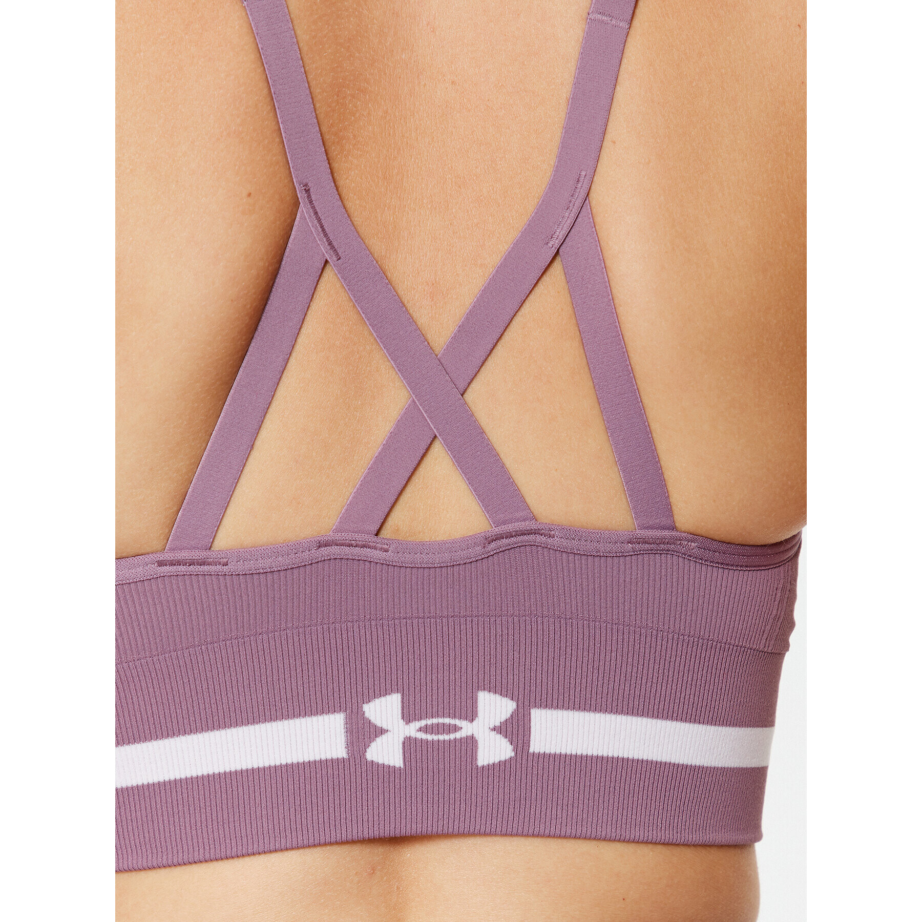 Under Armour Спортен сутиен Ua Seamless Low Long Bra 1357719 Виолетов Compression Fit - Pepit.bg