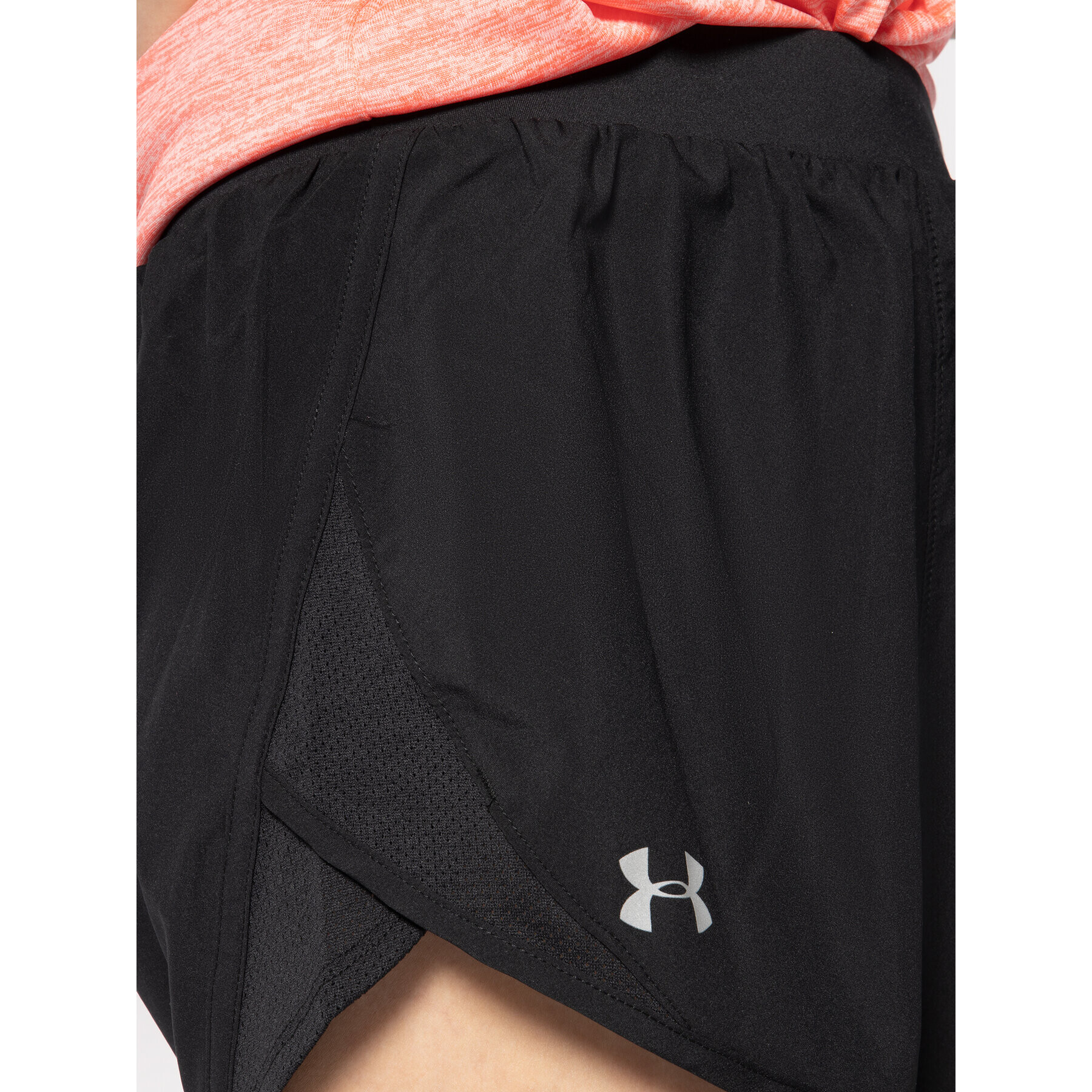 Under Armour Спортни шорти Fly By 2.0 1350196 Черен Loose Fit - Pepit.bg