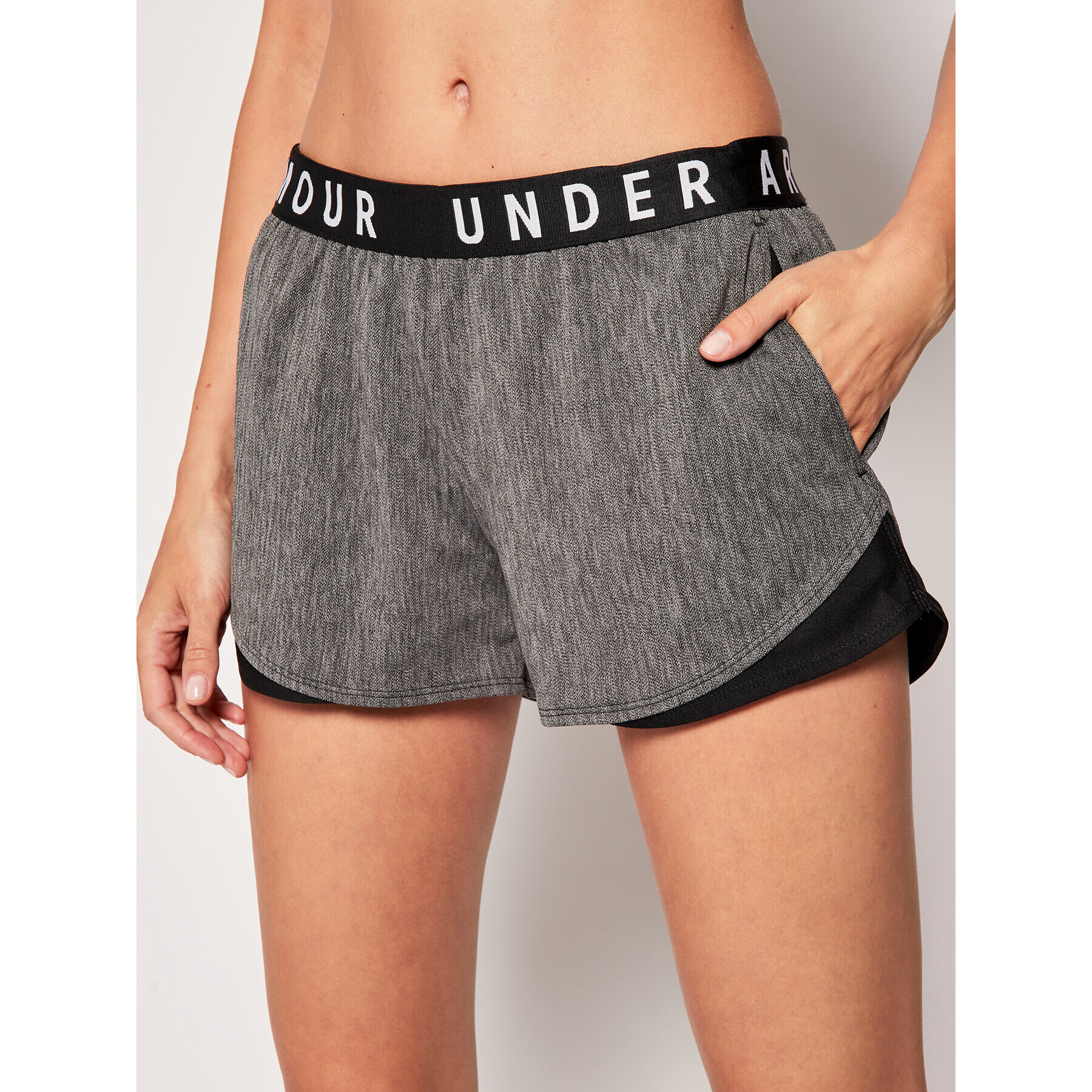 Under Armour Спортни шорти Play Up 1349125 Сив Oversize - Pepit.bg