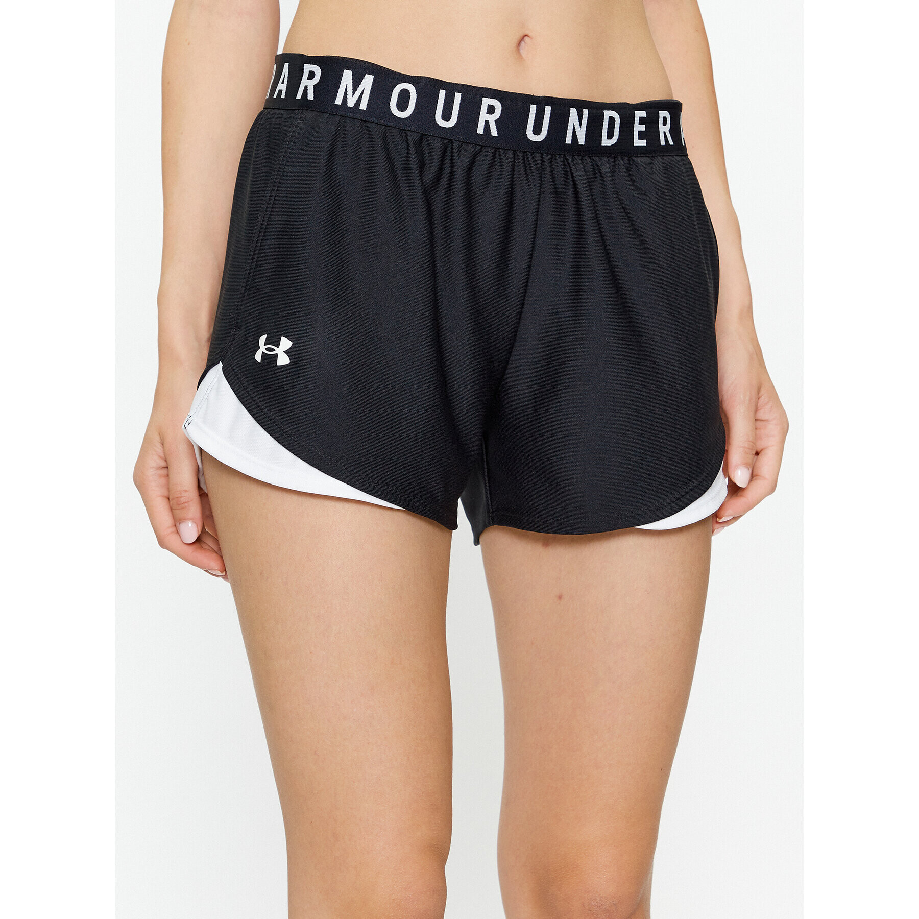 Under Armour Спортни шорти Play Up Shorts 3.0 1344552 Черен Loose Fit - Pepit.bg