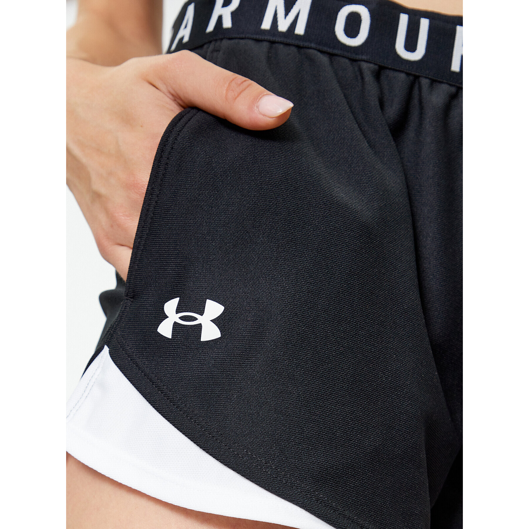 Under Armour Спортни шорти Play Up Shorts 3.0 1344552 Черен Loose Fit - Pepit.bg