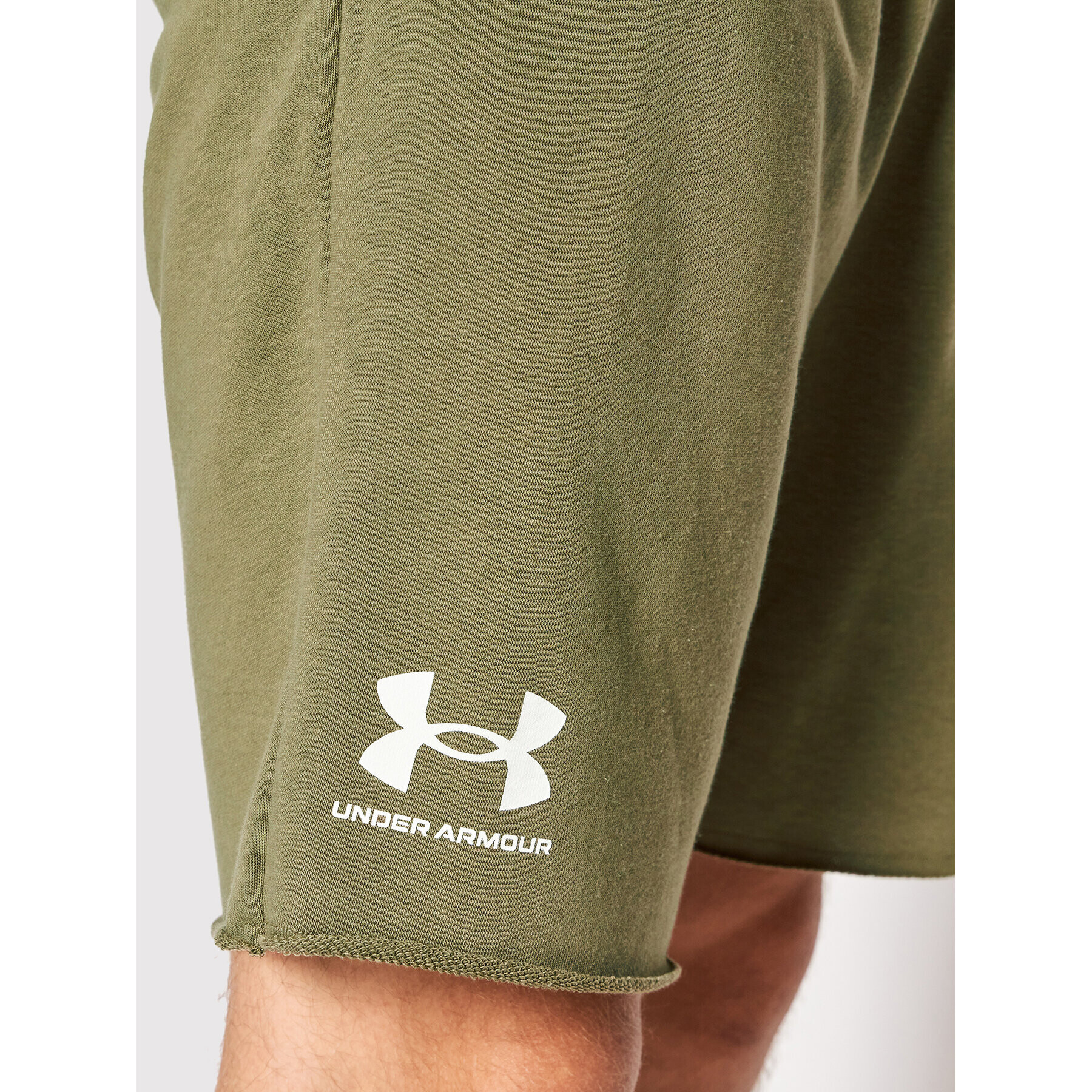 Under Armour Спортни шорти Rival Terry 1361631 Зелен Regular Fit - Pepit.bg