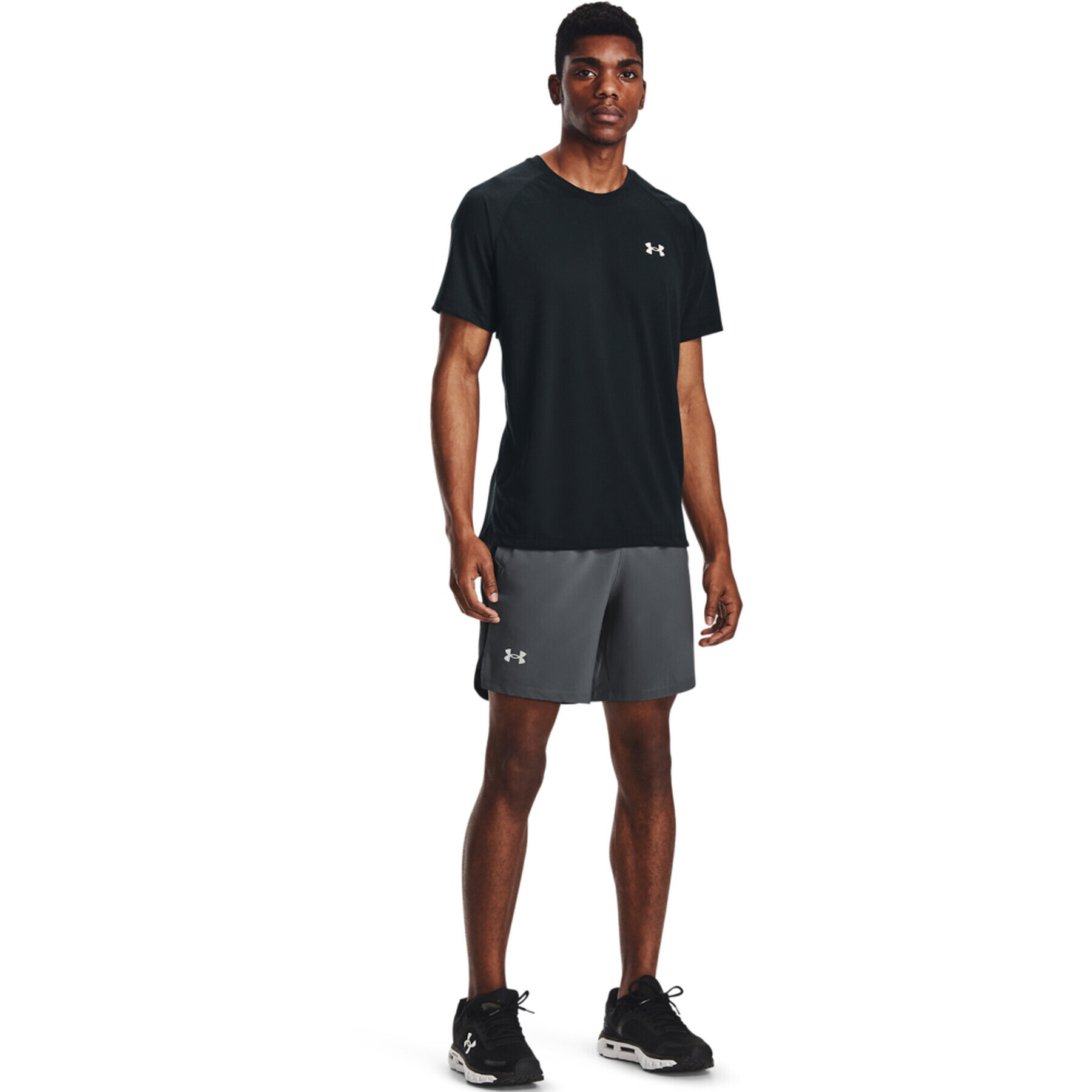 Under Armour Спортни шорти Ua Launch Run 7'' 1361493 Сив Regular Fit - Pepit.bg