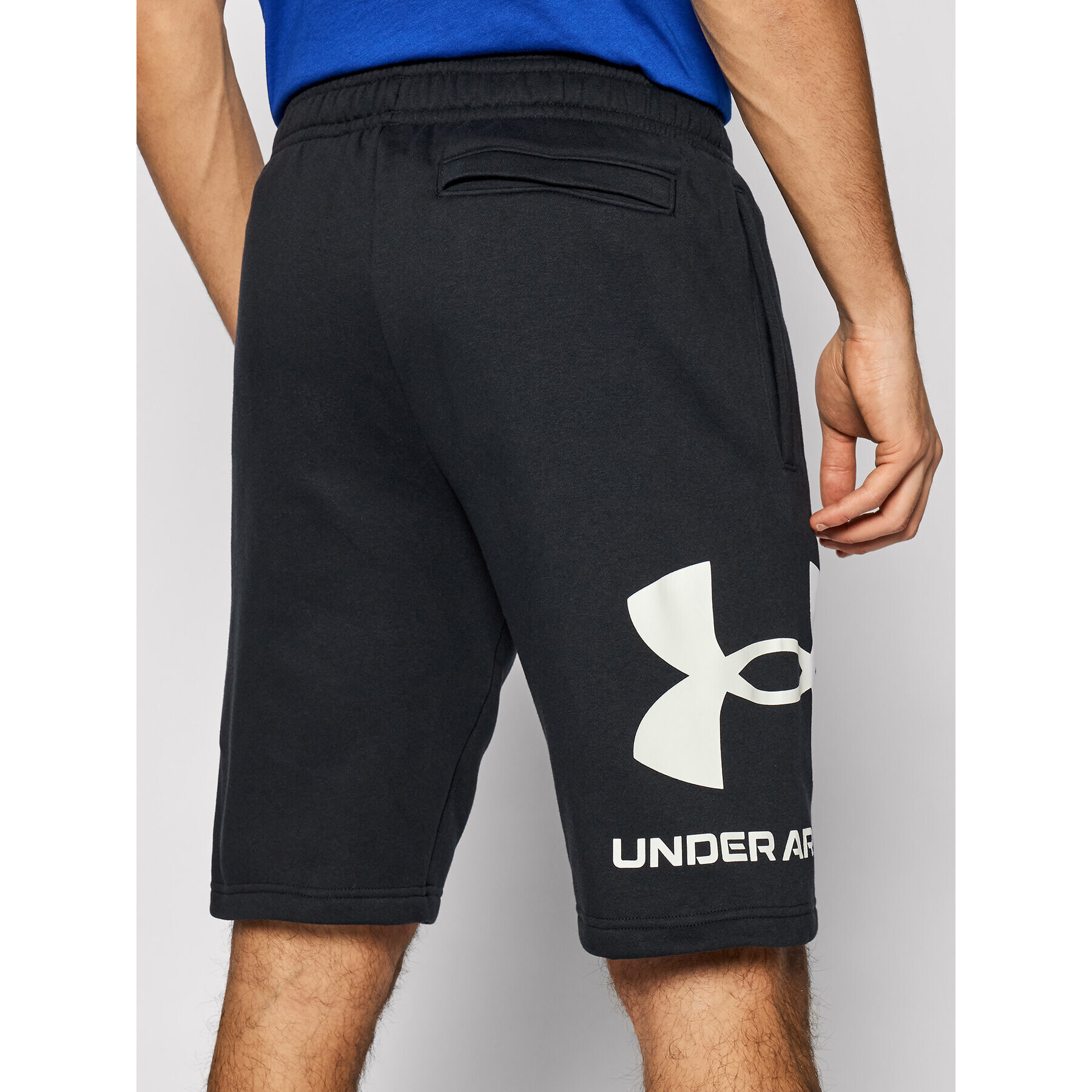 Under Armour Спортни шорти Ua Rival Fleece Big Logo 1357118 Черен Loose Fit - Pepit.bg