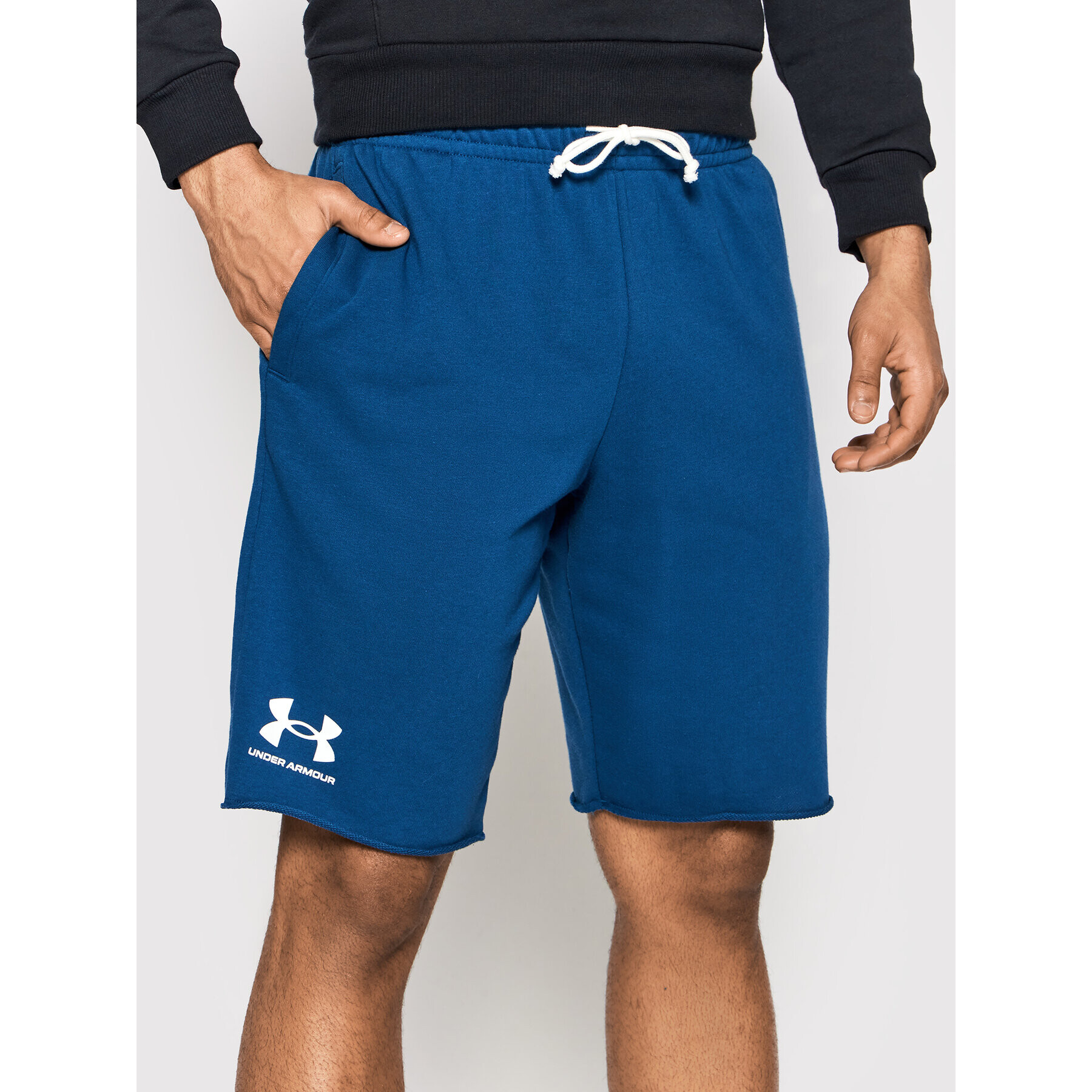 Under Armour Спортни шорти Ua Rival Terry 1361631 Син Regular Fit - Pepit.bg