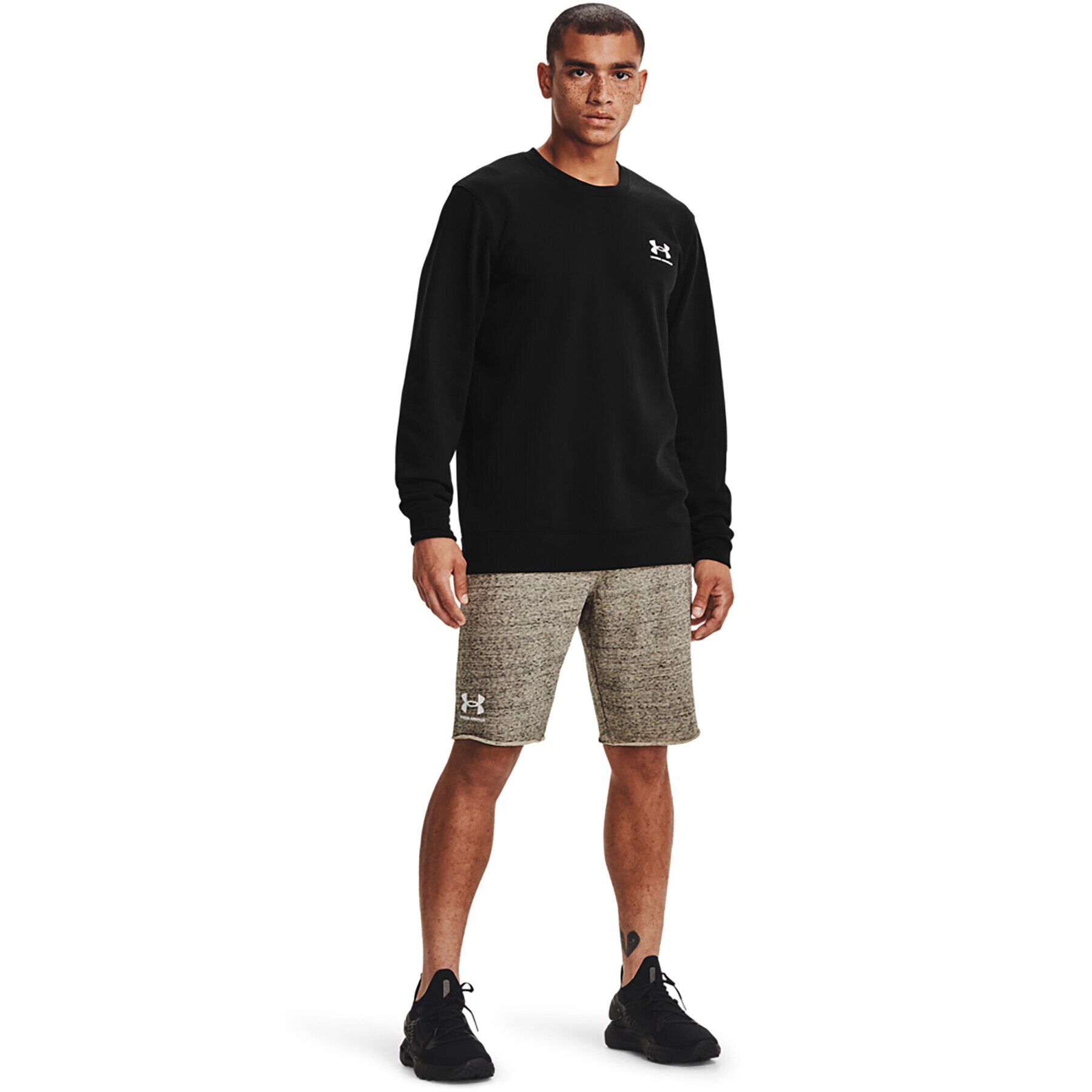 Under Armour Спортни шорти UA RIVAL TERRY SHORT 1361631 Бежов Regular Fit - Pepit.bg