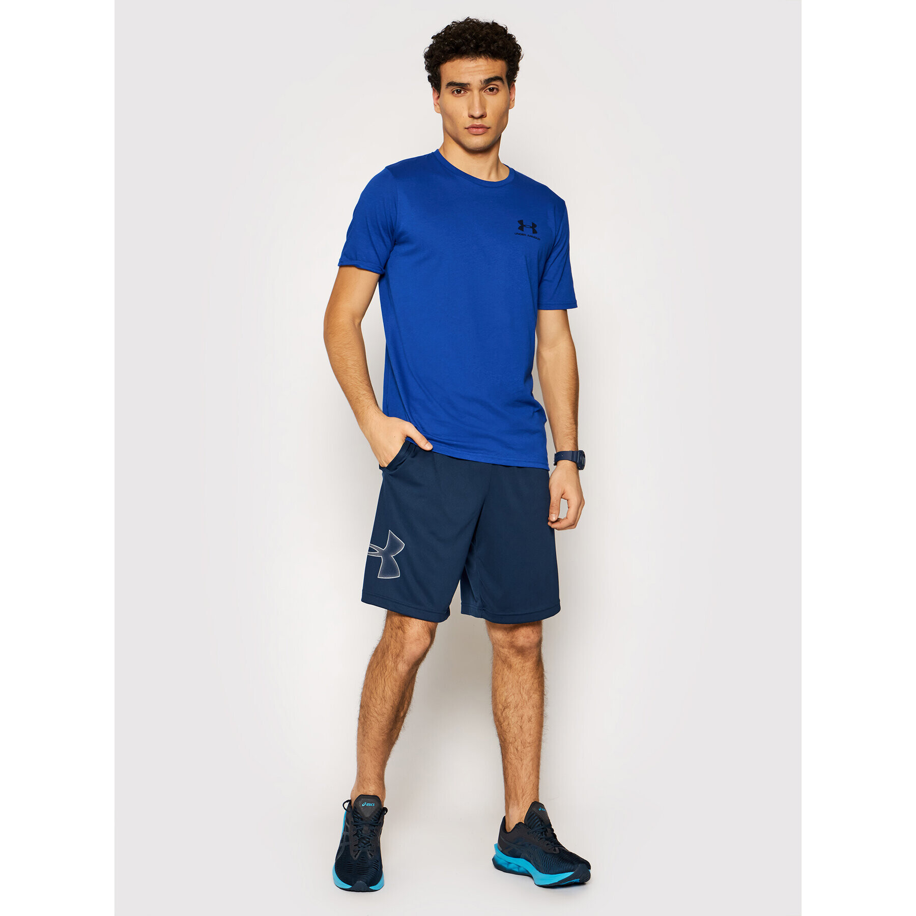 Under Armour Спортни шорти Ua Tech ™ 1306443 Тъмносин Loose Fit - Pepit.bg