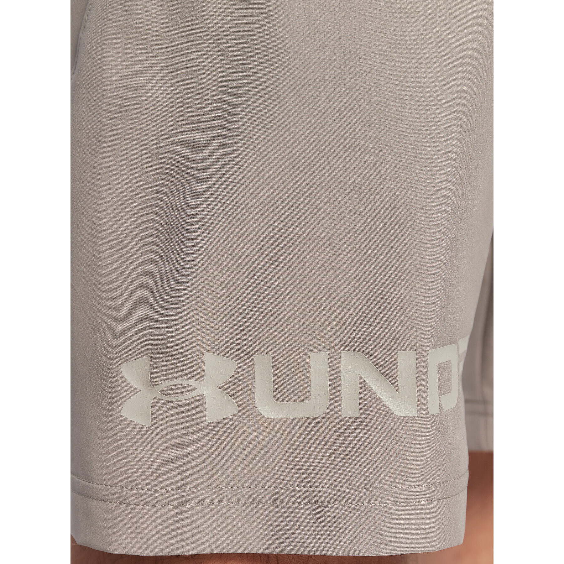 Under Armour Спортни шорти Ua Woven Graphic Wordmark 1361433 Сив Regular Fit - Pepit.bg