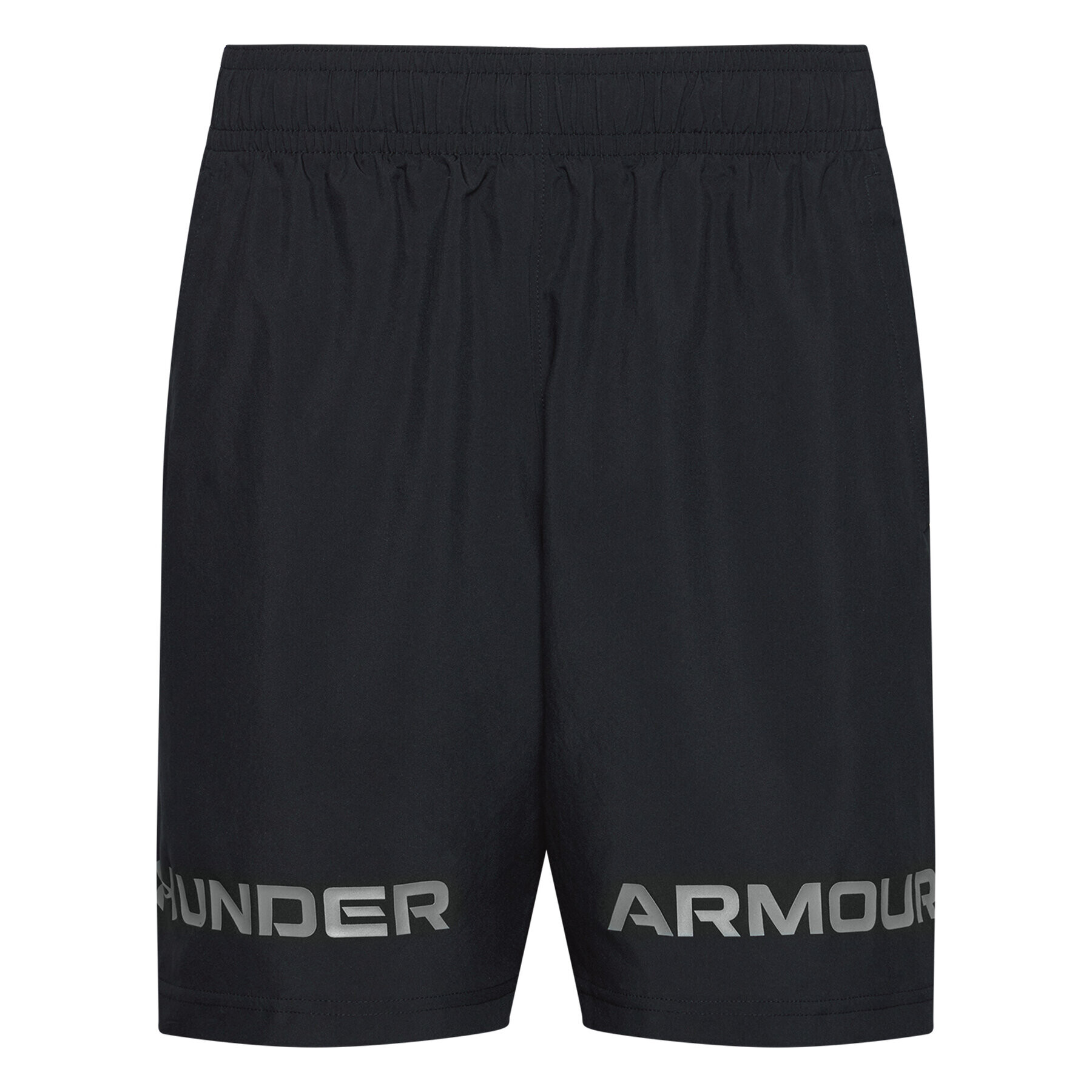 Under Armour Спортни шорти Woven Graphic Wordmark 1361433 Черен Loose Fit - Pepit.bg