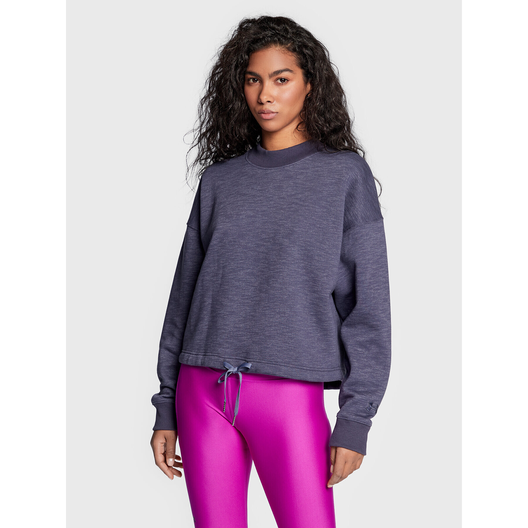 Under Armour Суитшърт Essential Fleece 1374108 Виолетов Regular Fit - Pepit.bg
