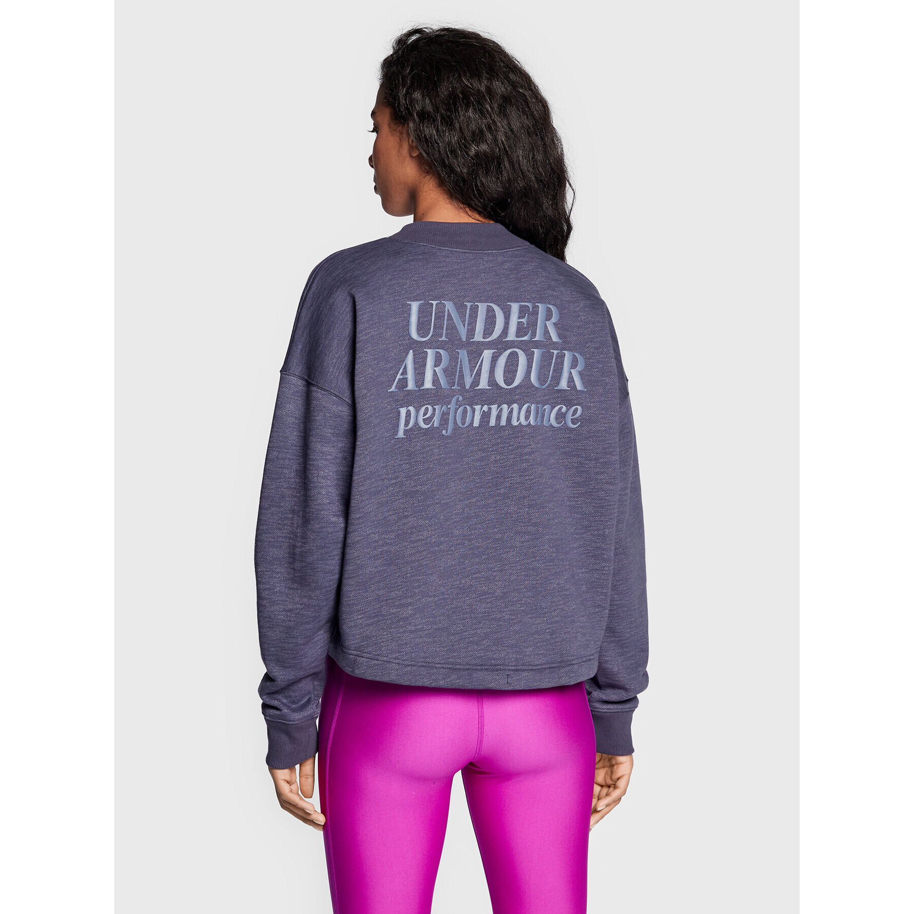 Under Armour Суитшърт Essential Fleece 1374108 Виолетов Regular Fit - Pepit.bg