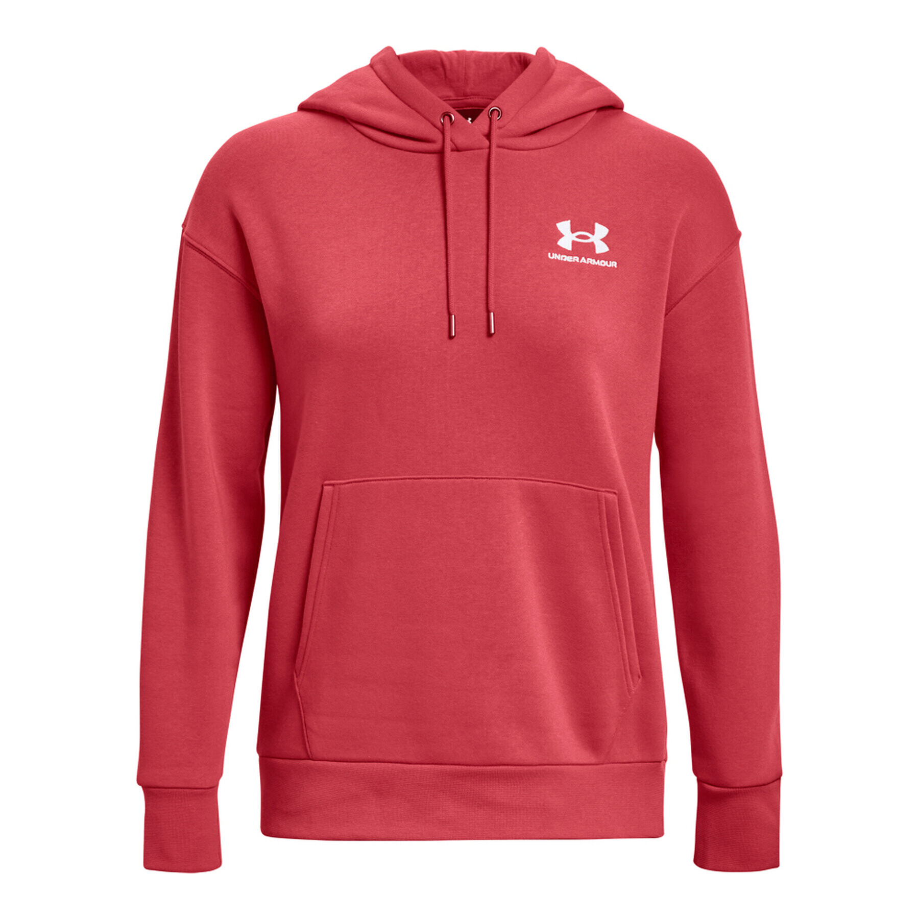 Under Armour Суитшърт Essential Fleece Hoodie 1373033 Червен Regular Fit - Pepit.bg