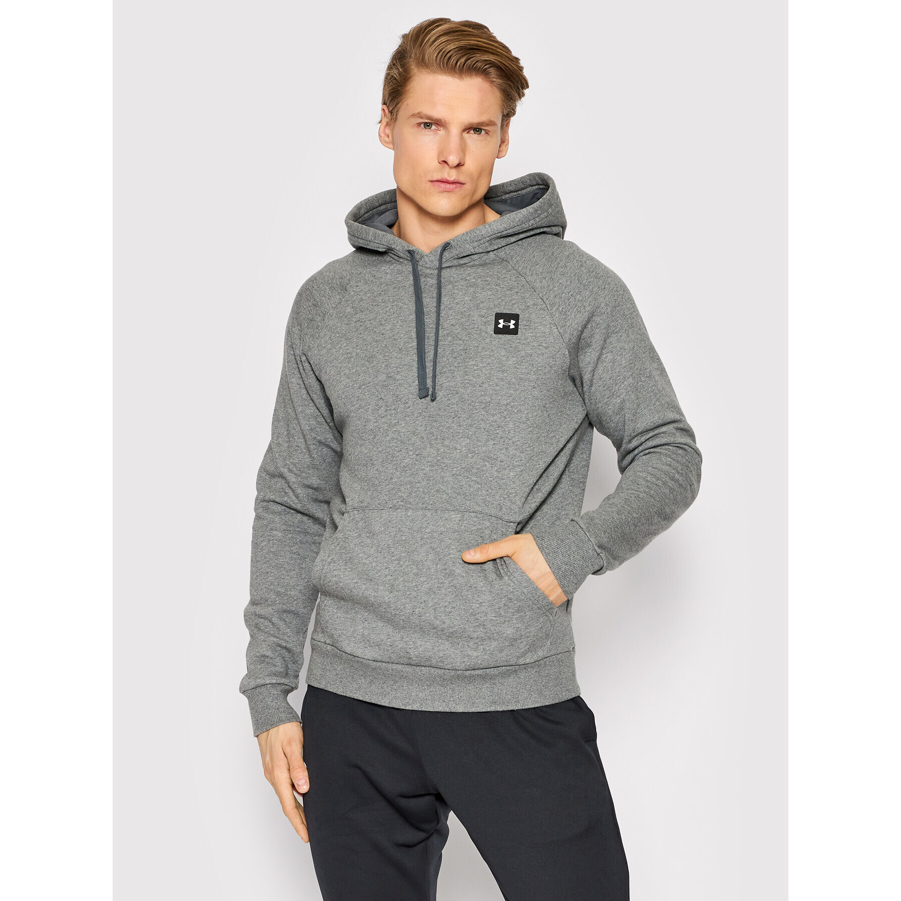 Under Armour Суитшърт Rival 1357092 Сив Loose Fit - Pepit.bg