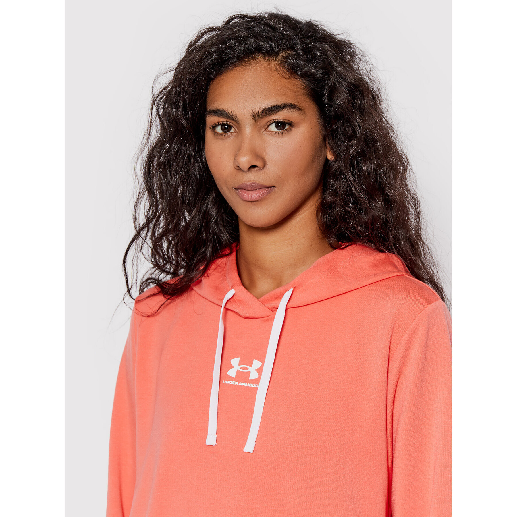 Under Armour Суитшърт Rival 1369855 Оранжев Loose Fit - Pepit.bg