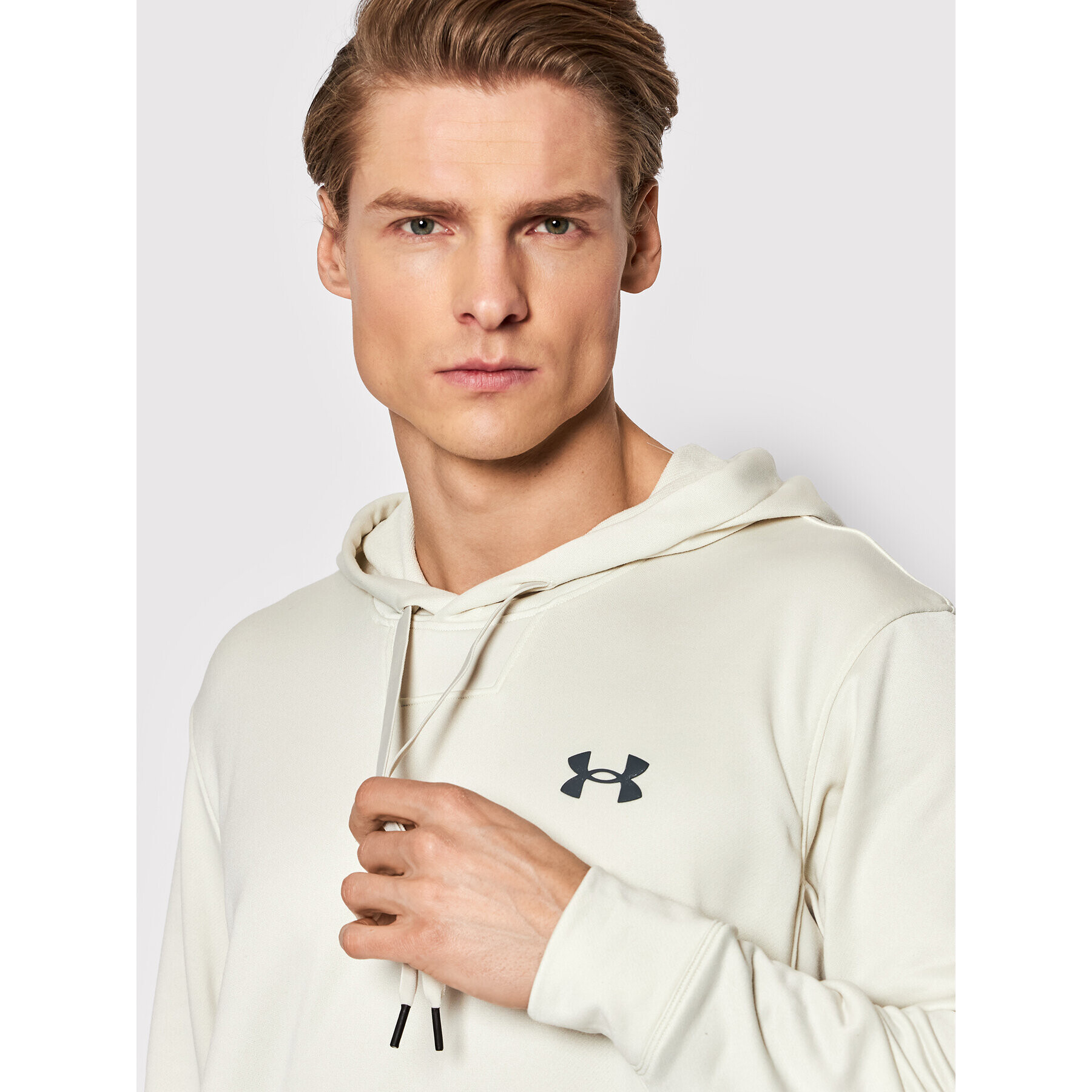 Under Armour Суитшърт Terry 1366259 Бежов Regular Fit - Pepit.bg