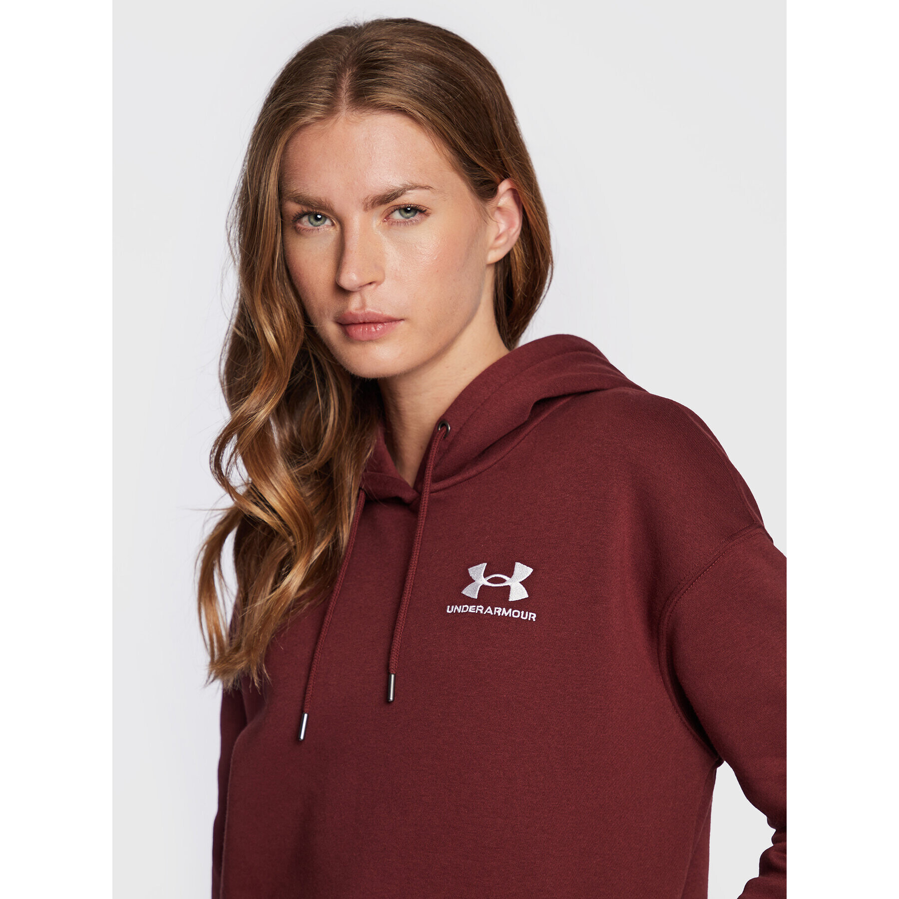 Under Armour Суитшърт Ua Essential Fleece 1373033 Бордо Regular Fit - Pepit.bg