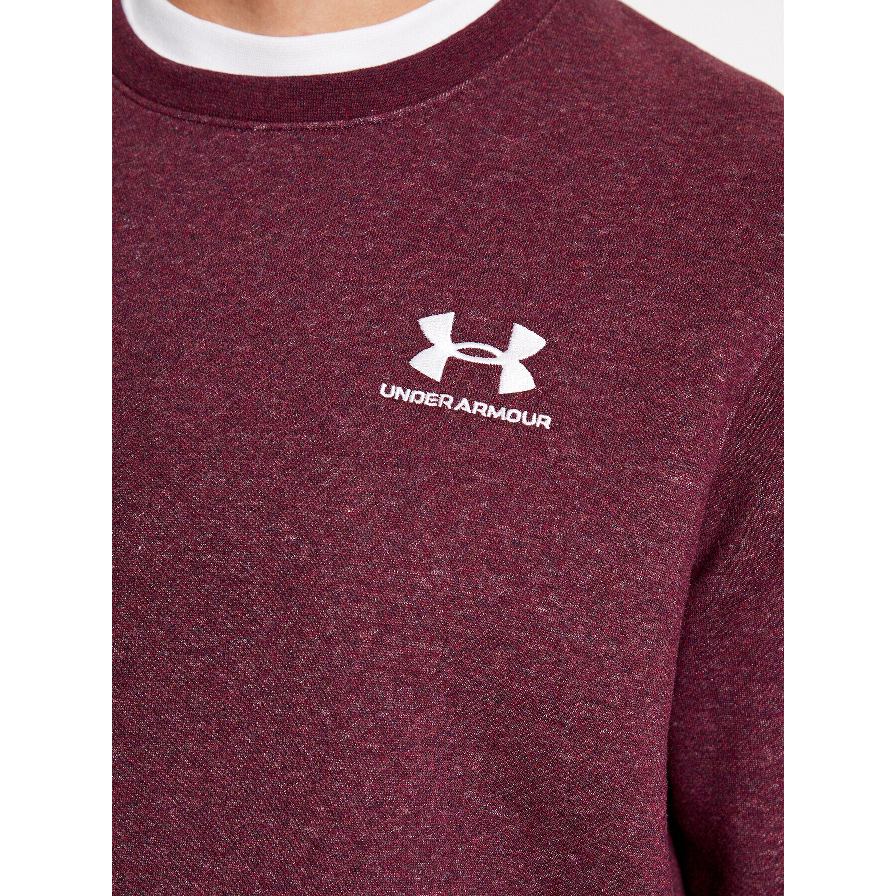 Under Armour Суитшърт Ua Essential Fleece Crew 1374250 Бордо Loose Fit - Pepit.bg