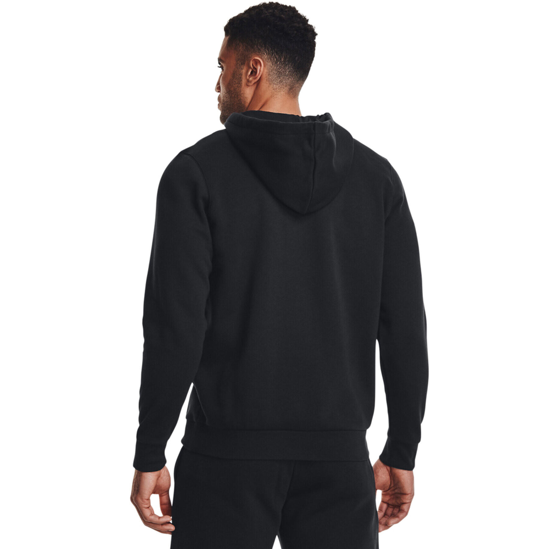 Under Armour Суитшърт UA Essential Fleece FZ Hood 1373881 Черен Regular Fit - Pepit.bg