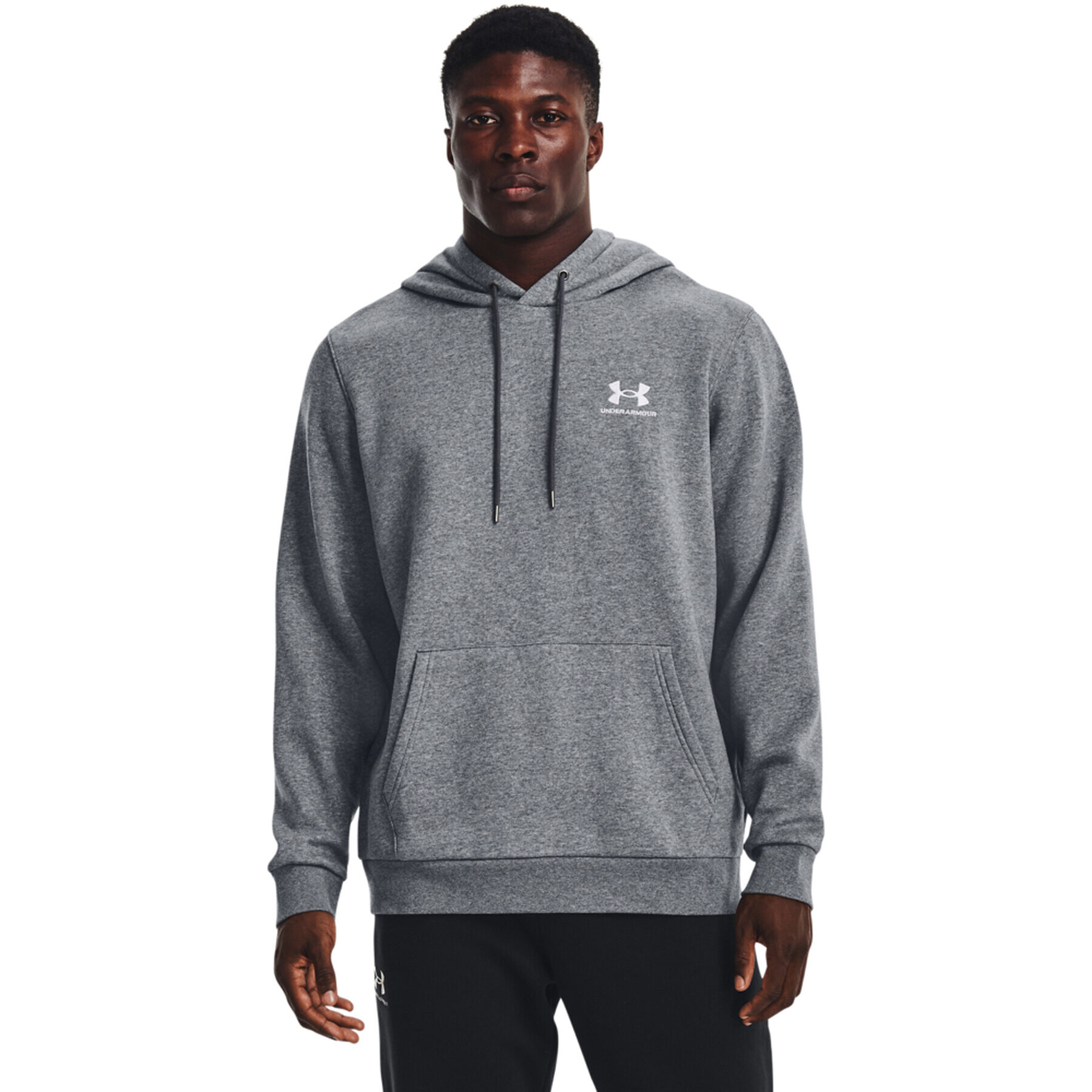 Under Armour Суитшърт UA Essential Fleece Hoodie 1373880 Сив Regular Fit - Pepit.bg